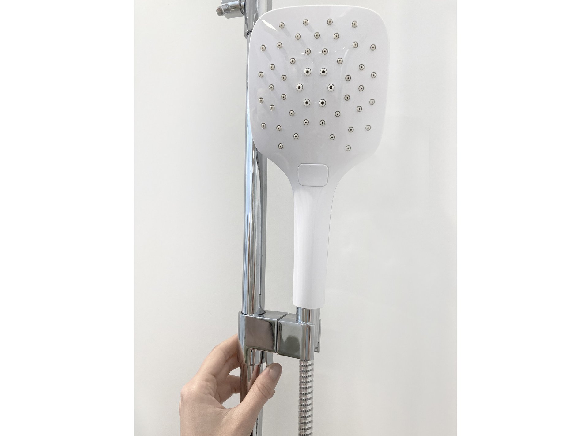 Ravak Kézizuhany Air, 3 funkcióss 120mm 958.10CR/WH, króm/fehér – Kézizuhanyok