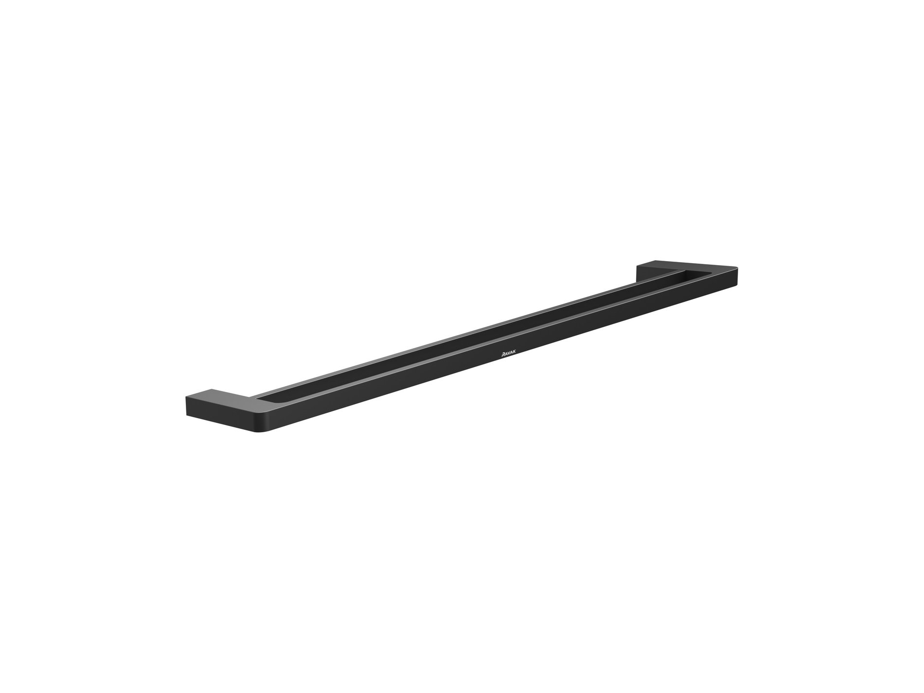 Ravak 10° dupla törölközőtartó 63 cm TD 320.20BL, fekete – Fürdőszobai kiegészítő
