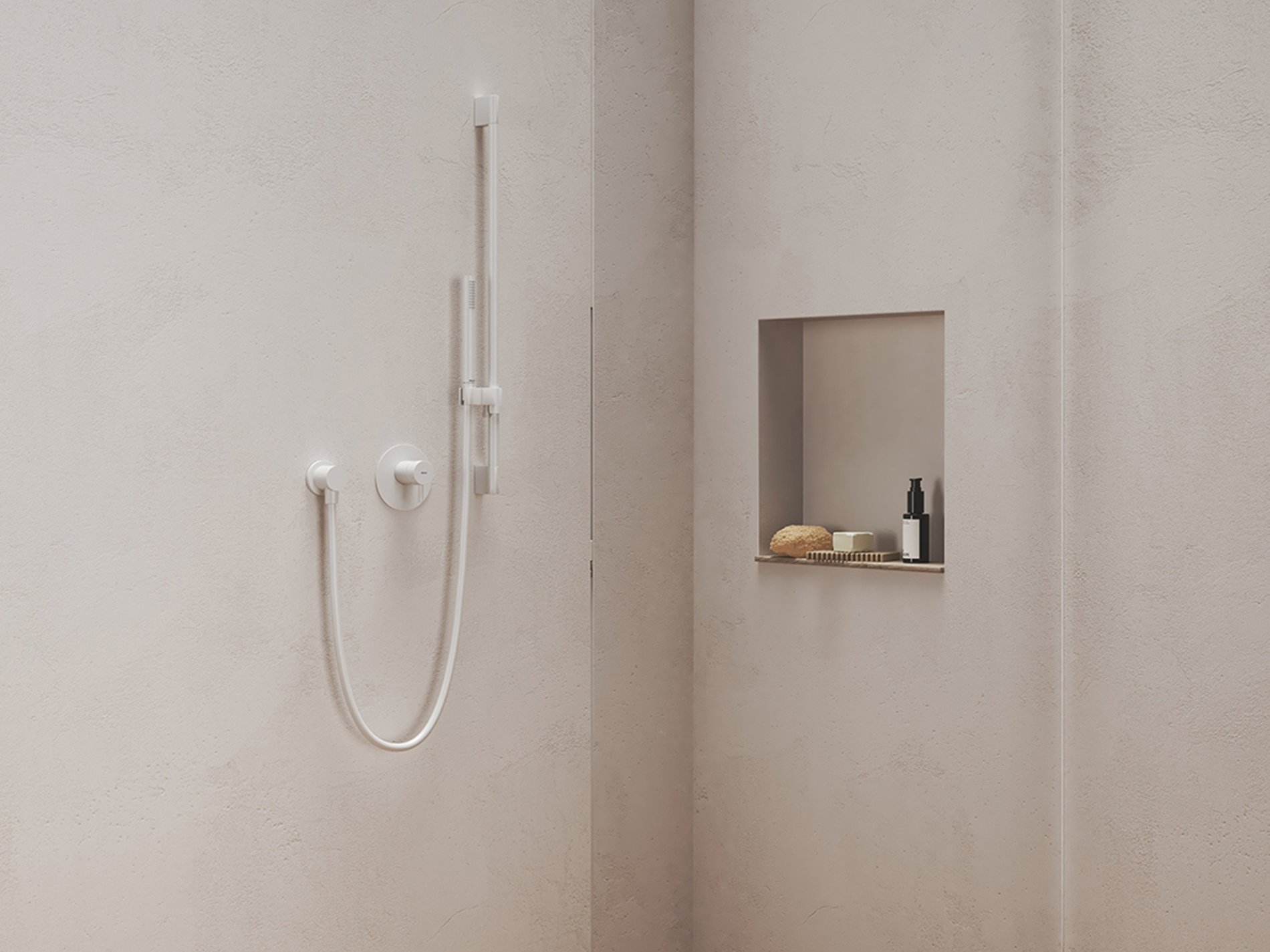 Ravak Fali zuhany csatlakozó 701.11WV, White Velvet – Fehér, Zuhanyrud