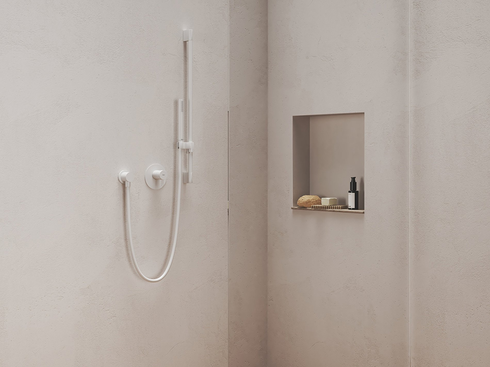 Ravak Állítható zuhanytartó rúd 70 cm 974.10WV, White Velvet – Fehér, Zuhanyrud