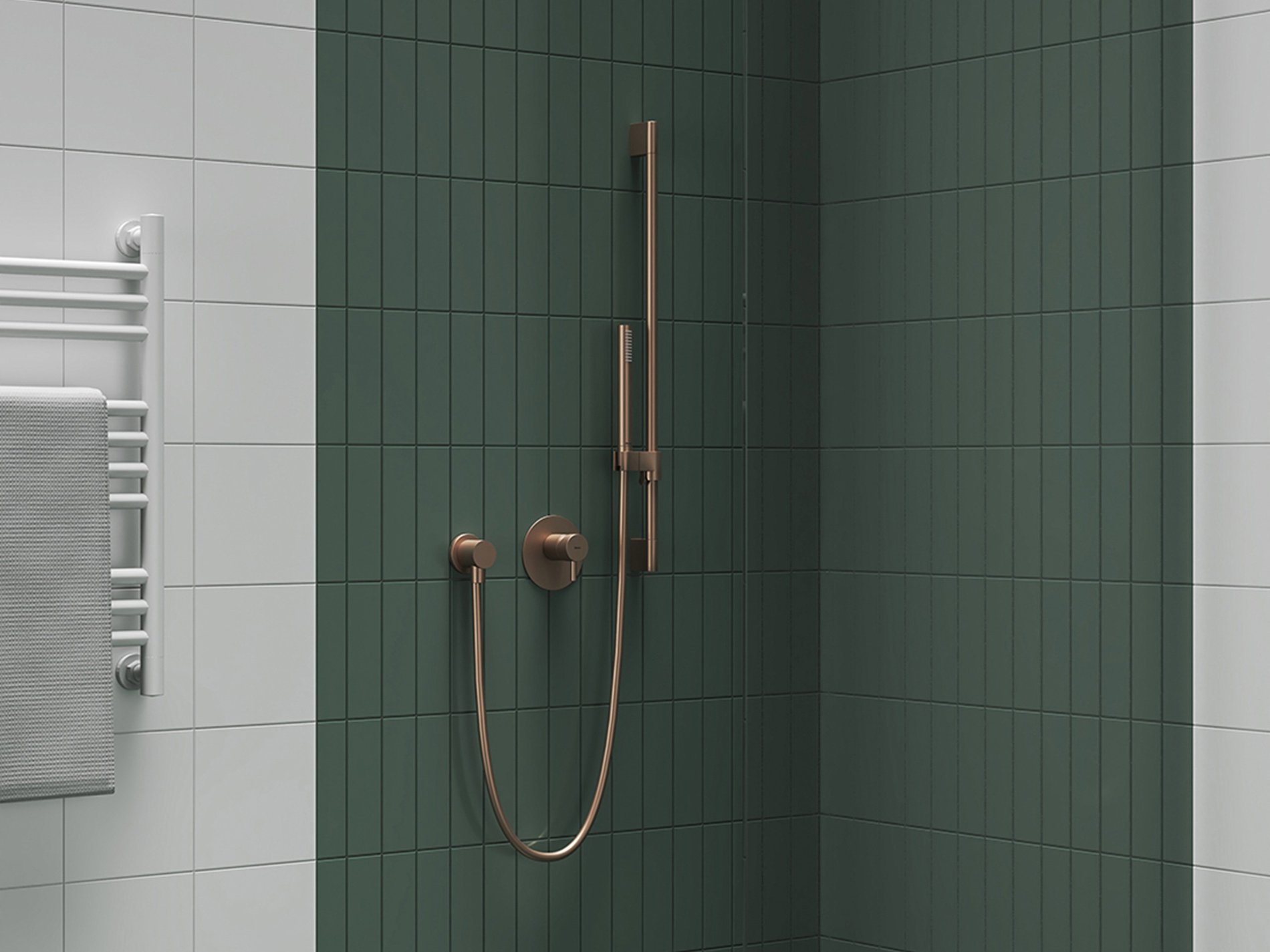 Ravak Állítható zuhanytartó rúd 70 cm 974.60RGB, rose gold – Rózsa arany, Zuhanyrud