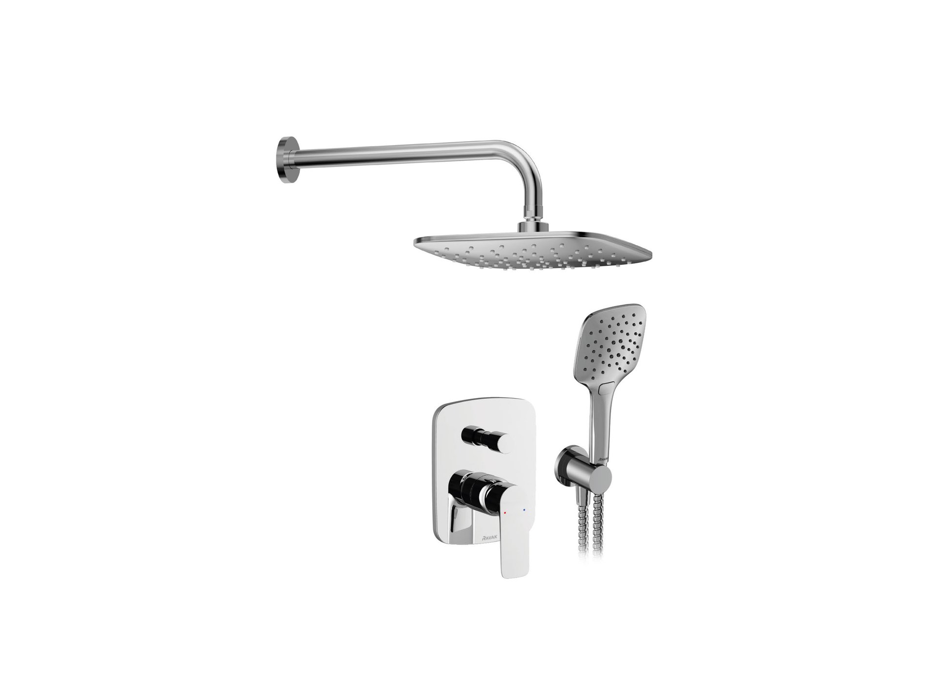 Ravak Classic falsík alatti zuhanyszett CL 090.00CR.O2, króm – Zuhany- és kádszettek