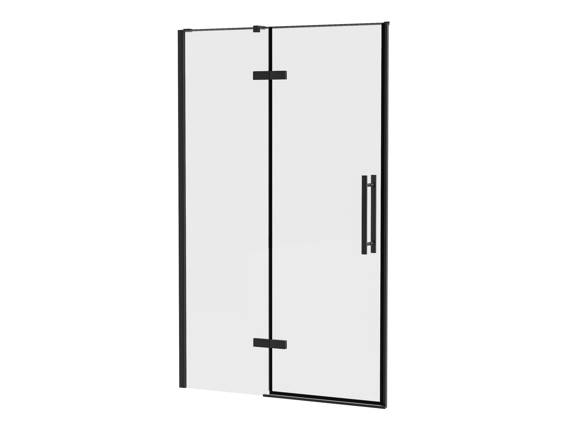 Ravak COOL! COSD2-110 zuhanyajtó fekete transparent – Zuhanyajtók