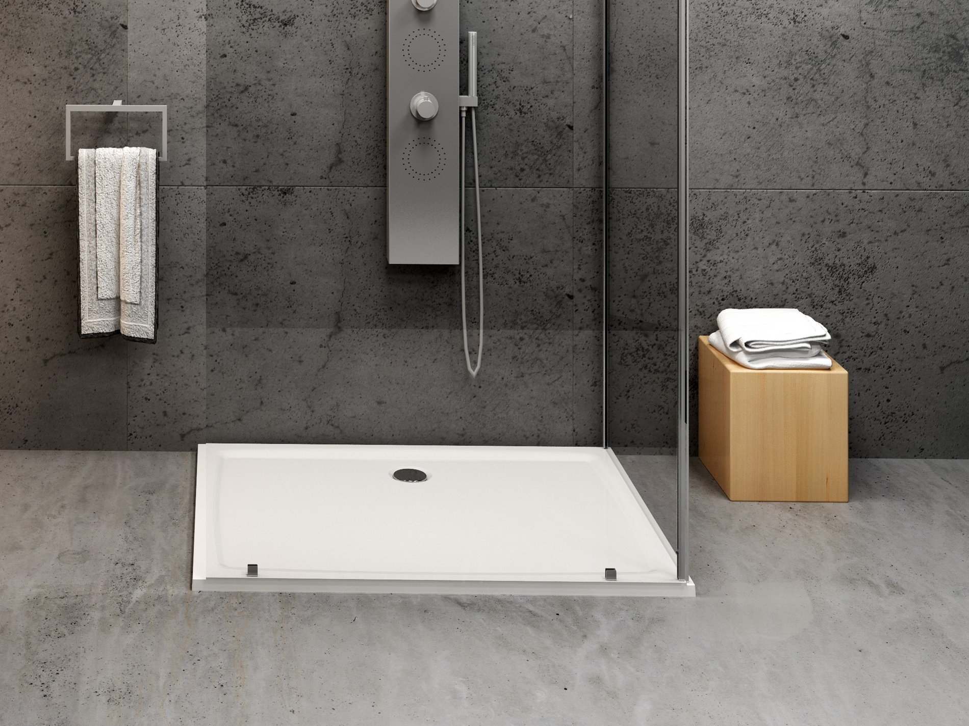 Ravak Gigant Pro Flat 100x90 zuhanytálca, fehér – Sarok zuhanytálcák