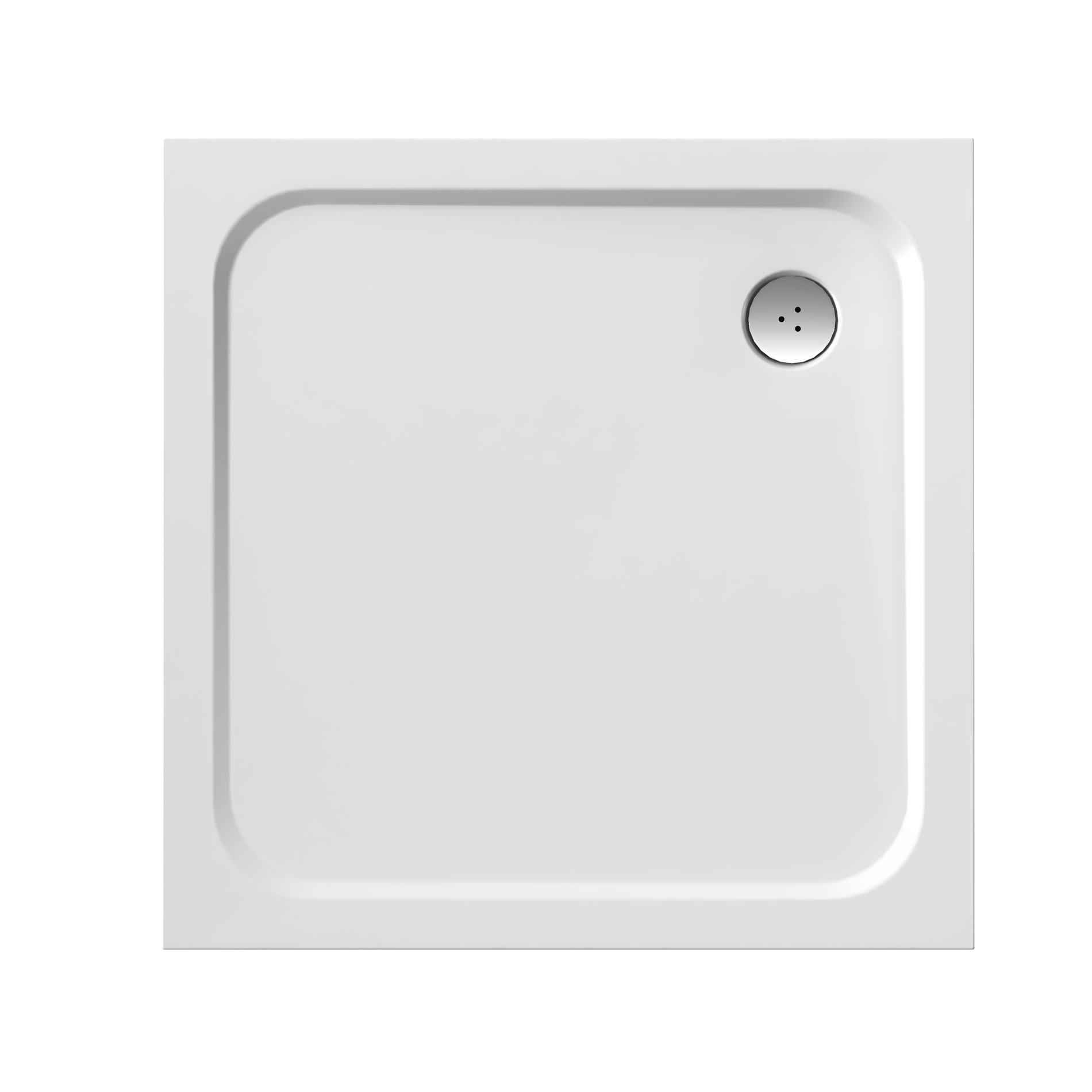 Ravak Perseus Pro Chrome 80x80 zuhanytálca fehér – Sarok zuhanytálcák
