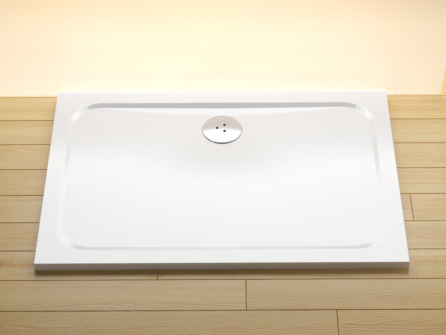 Ravak Chrome Gigant Pro 100x80 zuhanytálca, fehér – Sarok zuhanytálcák