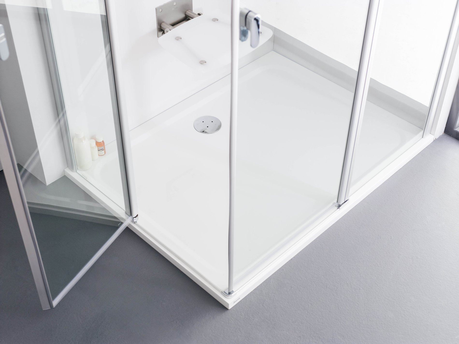 Ravak Chrome Gigant Pro 110x80 zuhanytálca, fehér – Sarok zuhanytálcák