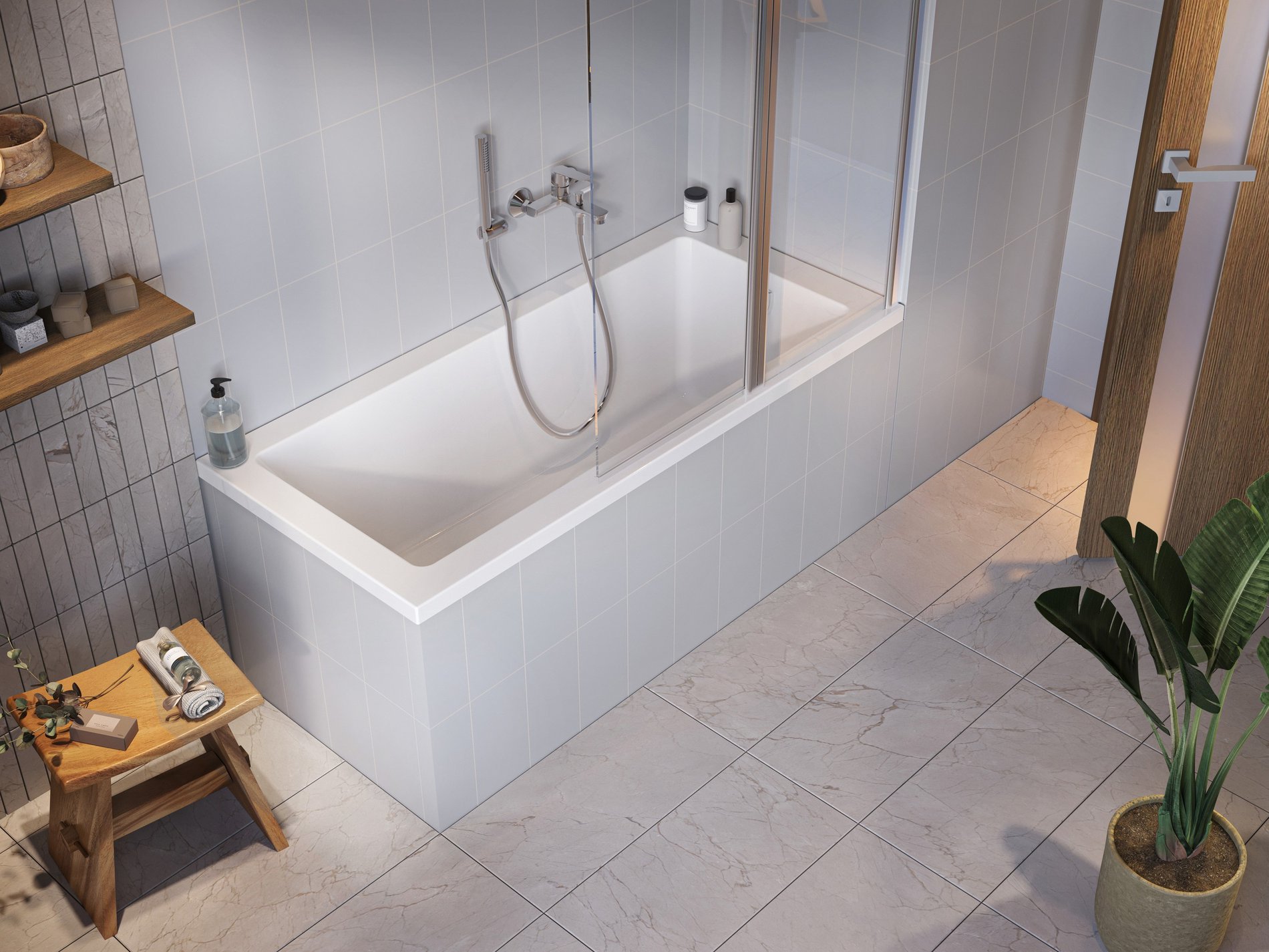 Ravak Natural 170x75 akrilkád fehér – Téglalap alakú kádak