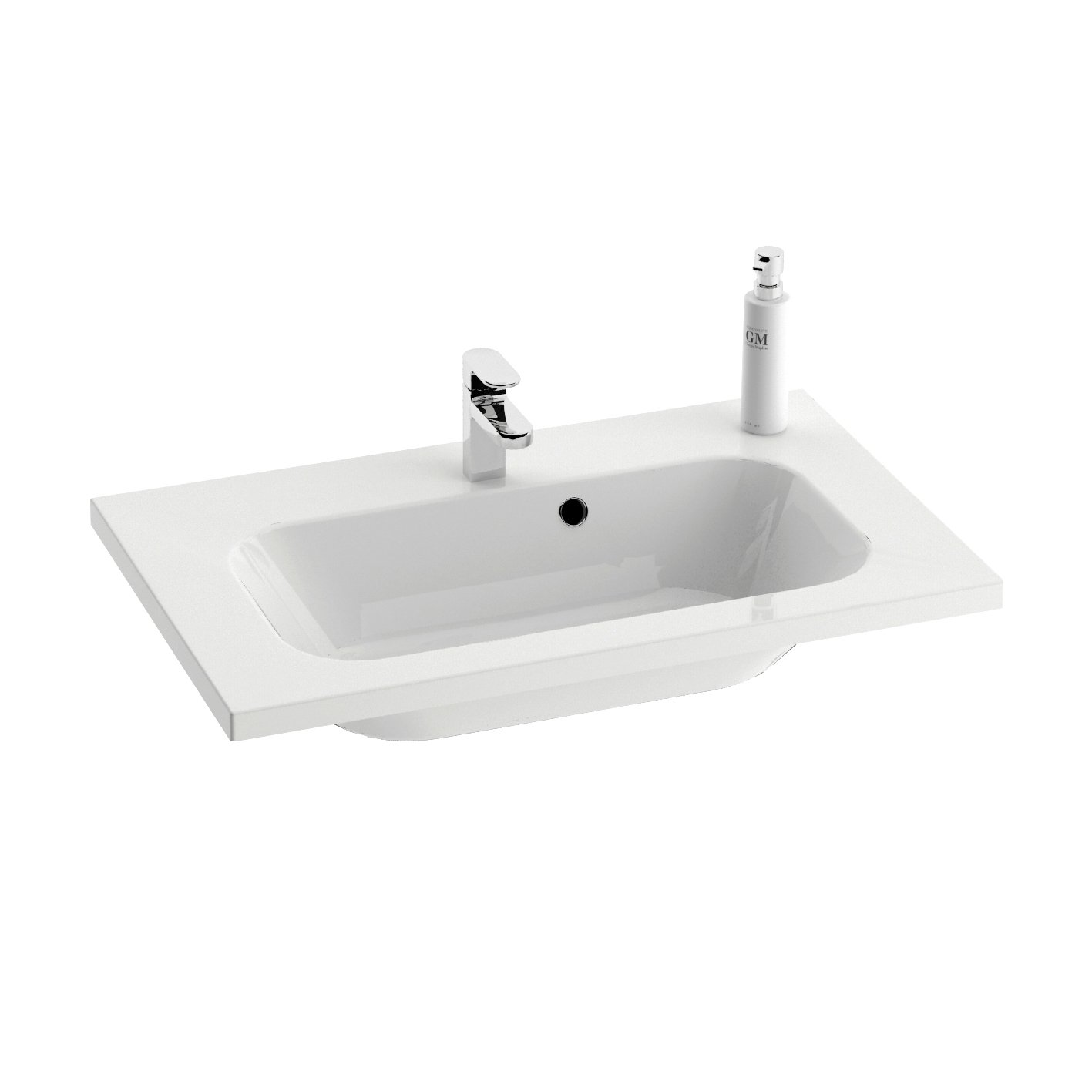 Ravak Chrome 60 mosdó fehér, furattal – Fali mosdók