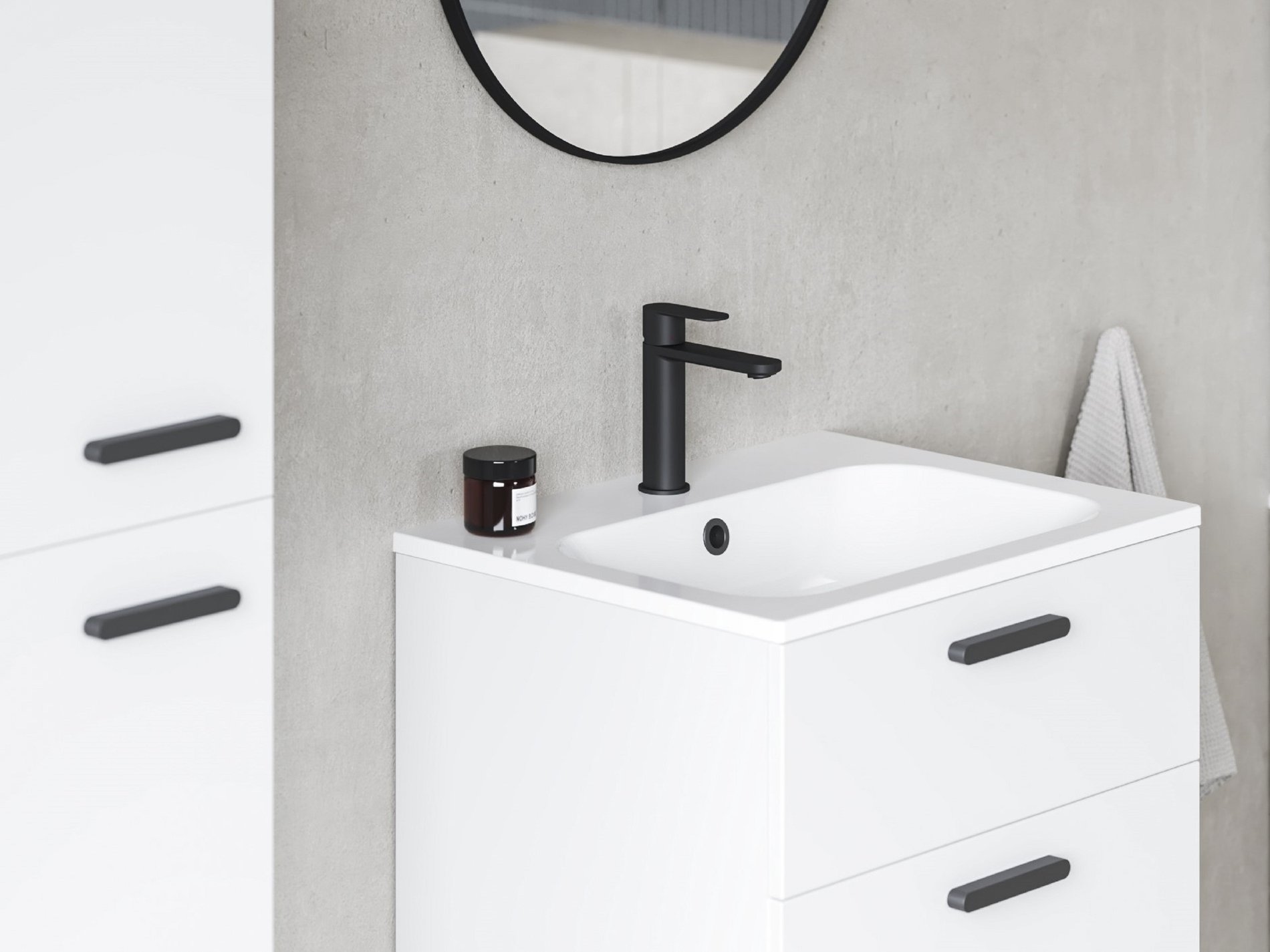 Ravak Chrome Slim 60 mosdó fehér, furattal – Fali mosdók