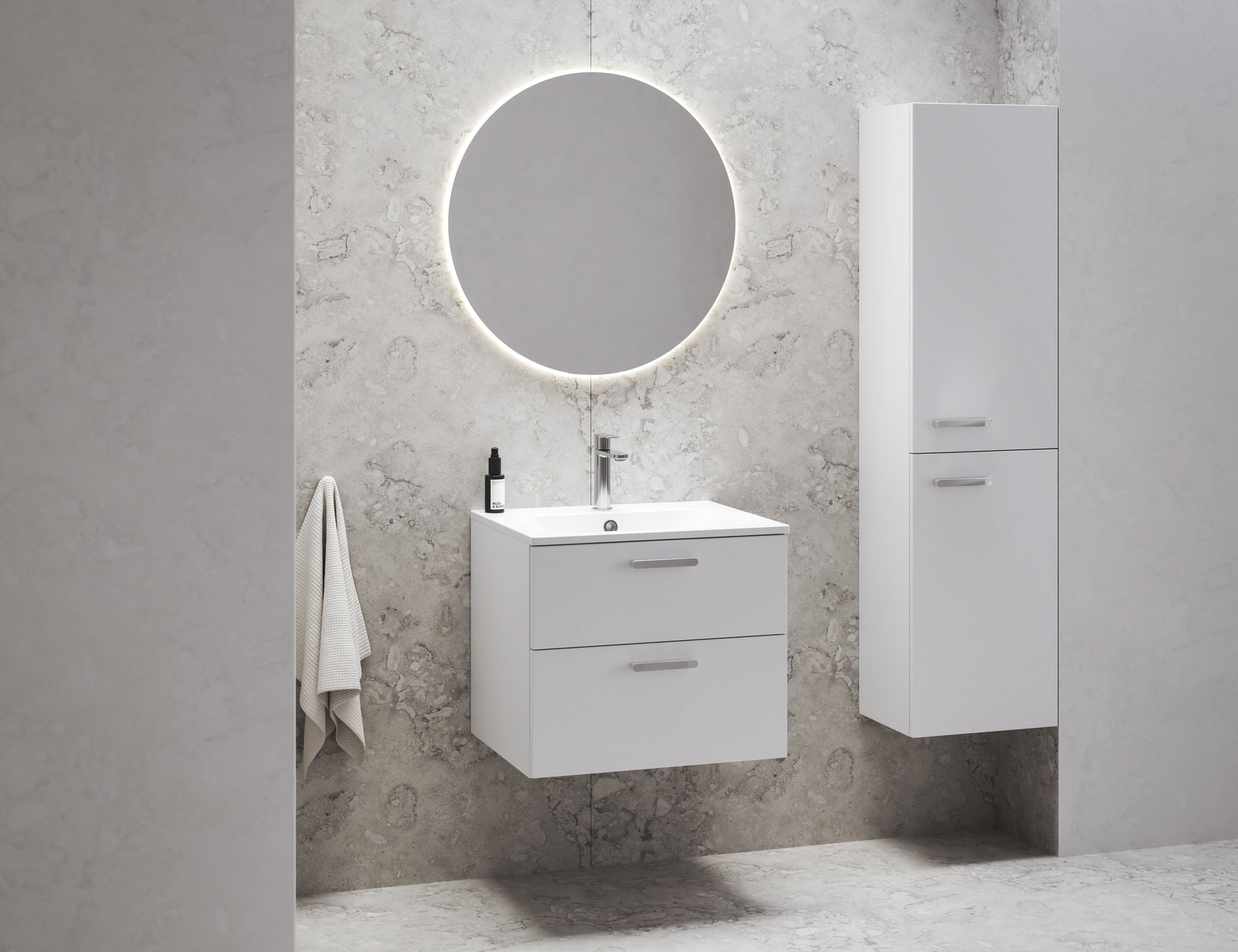 Ravak Chrome Slim 60 mosdó fehér, furattal – Fali mosdók