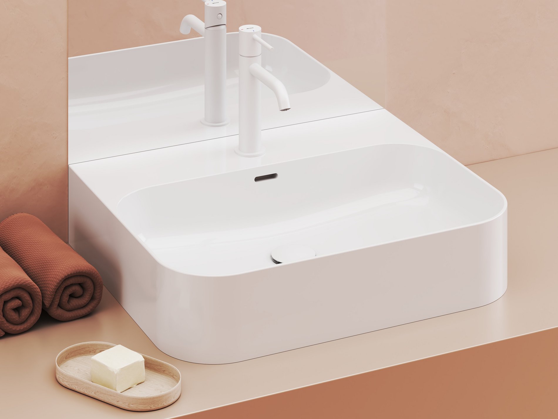 Ravak Ceramic Slim Wall R 55 N kerámiamosdó fehér – Fali mosdók