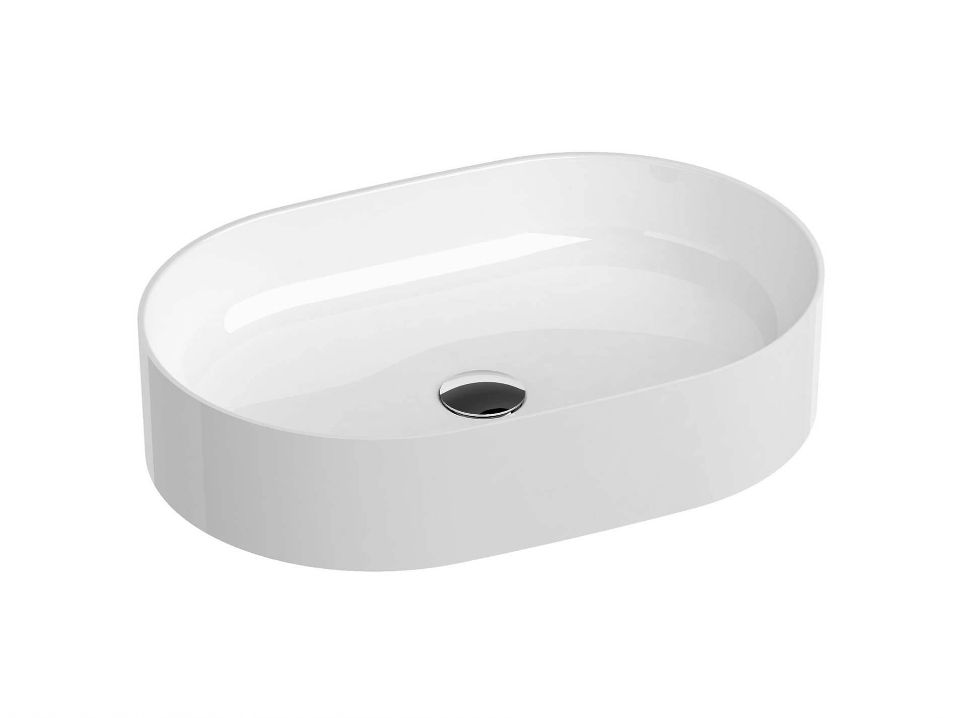 Ravak Ceramic Slim O 55 kerámiamosdó fehér – Pultra építhető mosdók