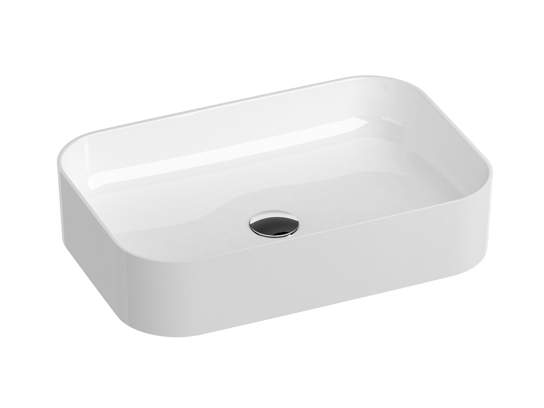 Ravak Ceramic Slim R 55 kerámiamosdó fehér – Pultra építhető mosdók