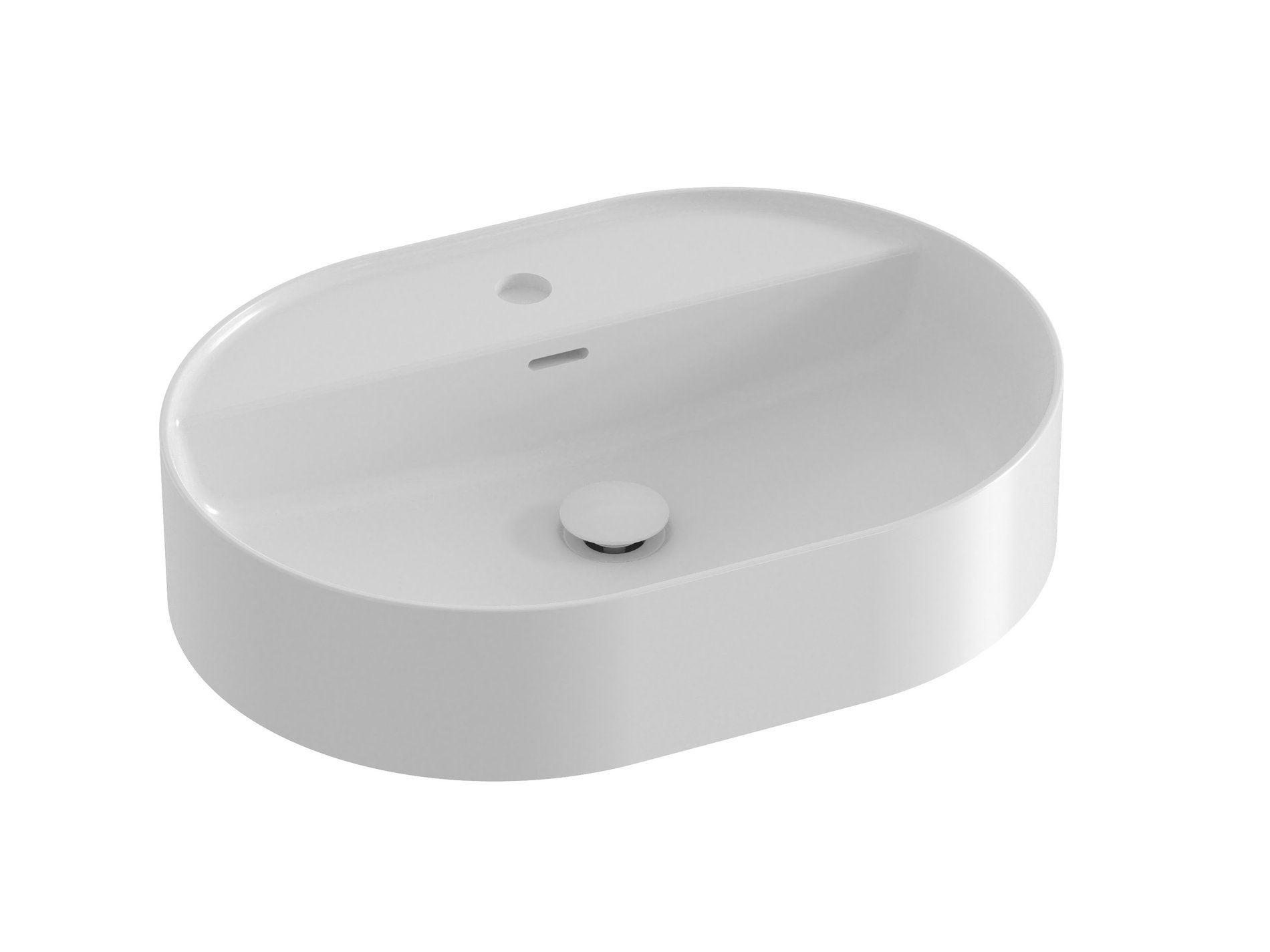 Ravak Ceramic Slim Shelf O 55 kerámiamosdó fehér – Pultra építhető mosdók