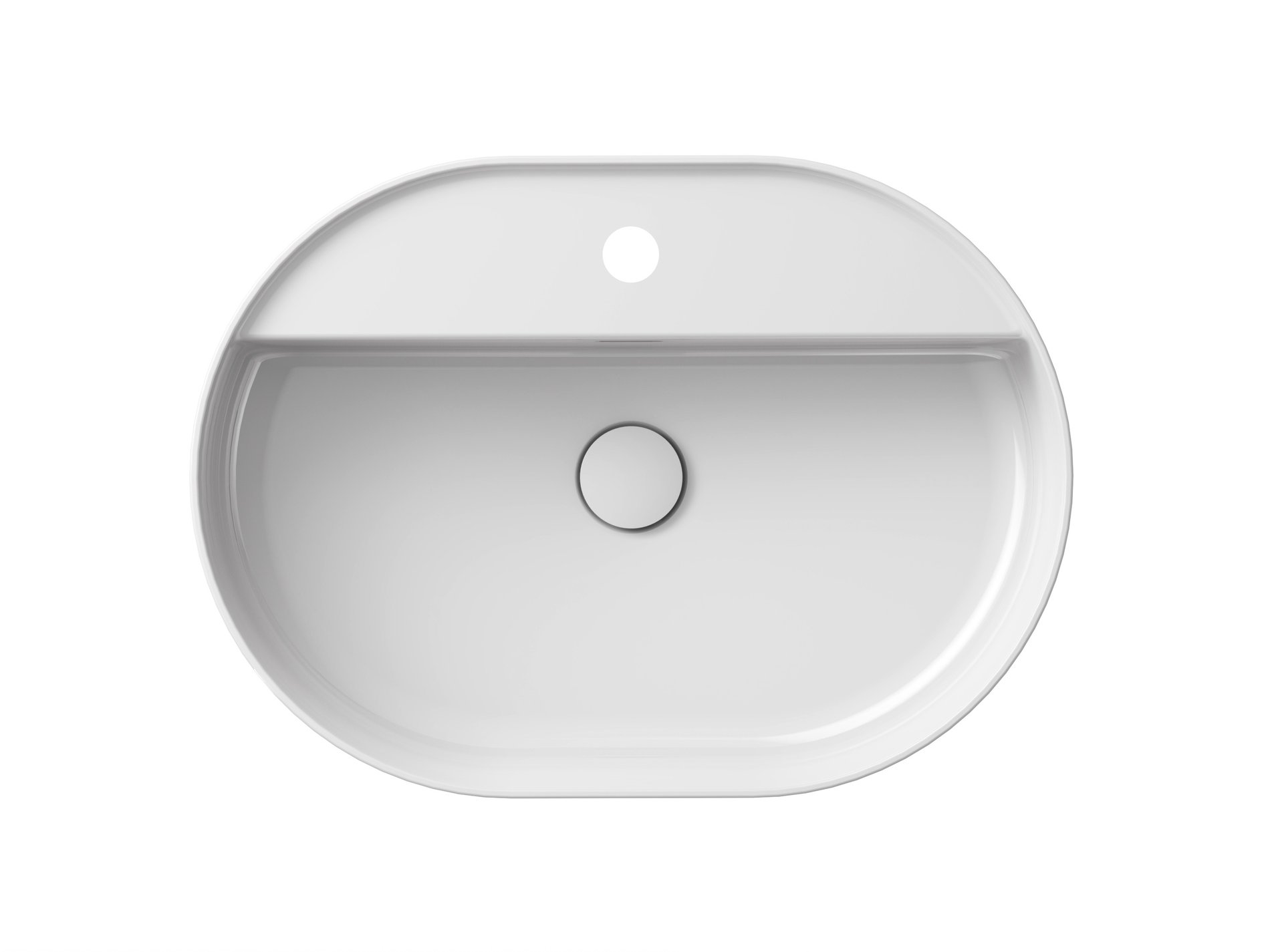 Ravak Ceramic Slim Shelf O 55 kerámiamosdó fehér – Pultra építhető mosdók