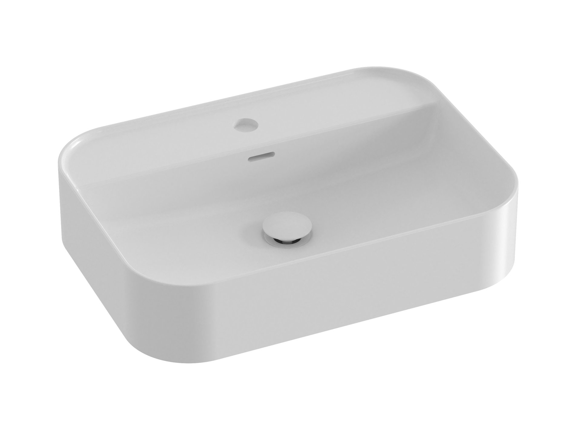 Ravak Ceramic Slim Shelf R 55 kerámiamosdó fehér – Pultra építhető mosdók