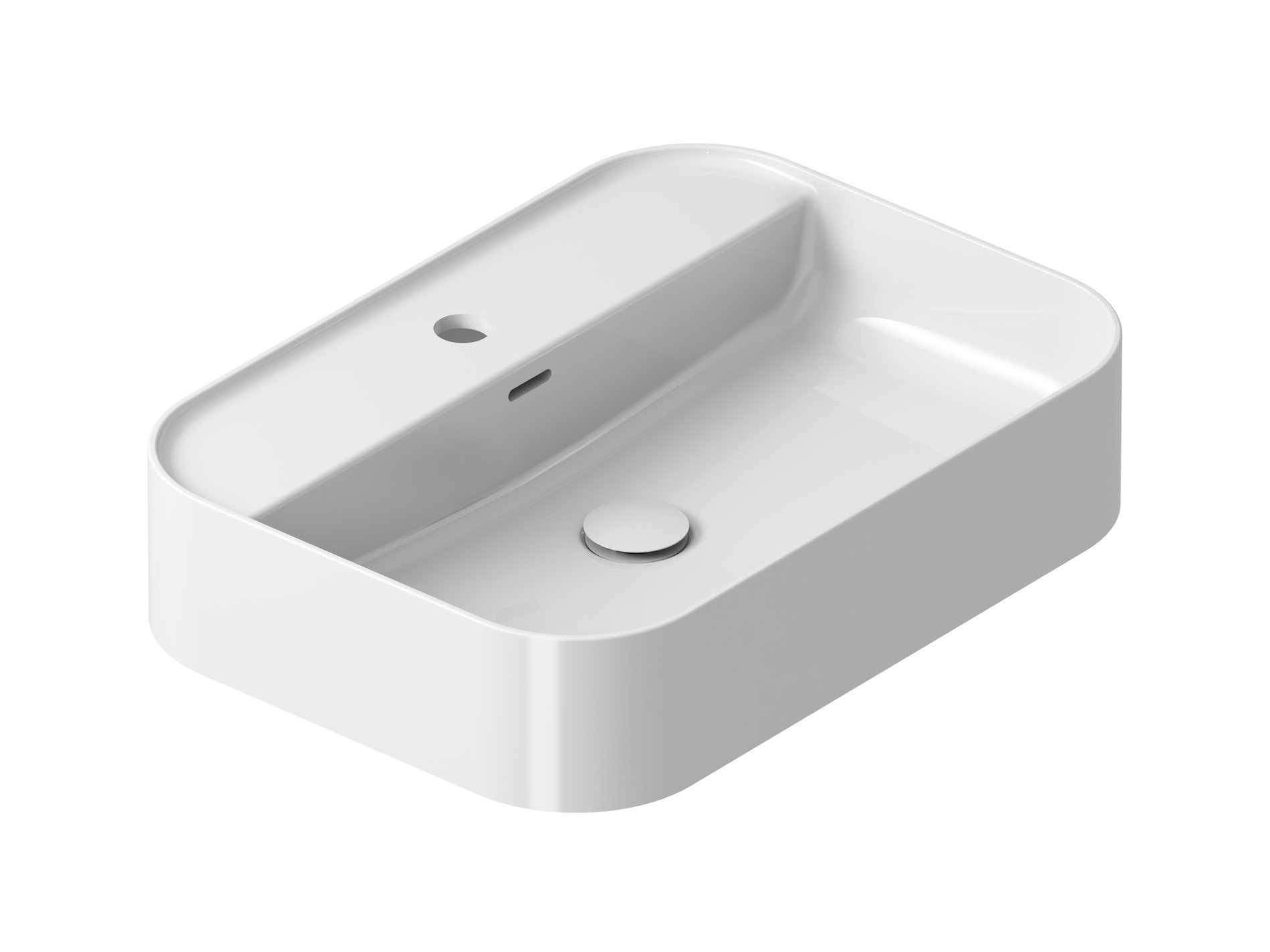 Ravak Ceramic Slim Shelf R 55 kerámiamosdó fehér – Pultra építhető mosdók