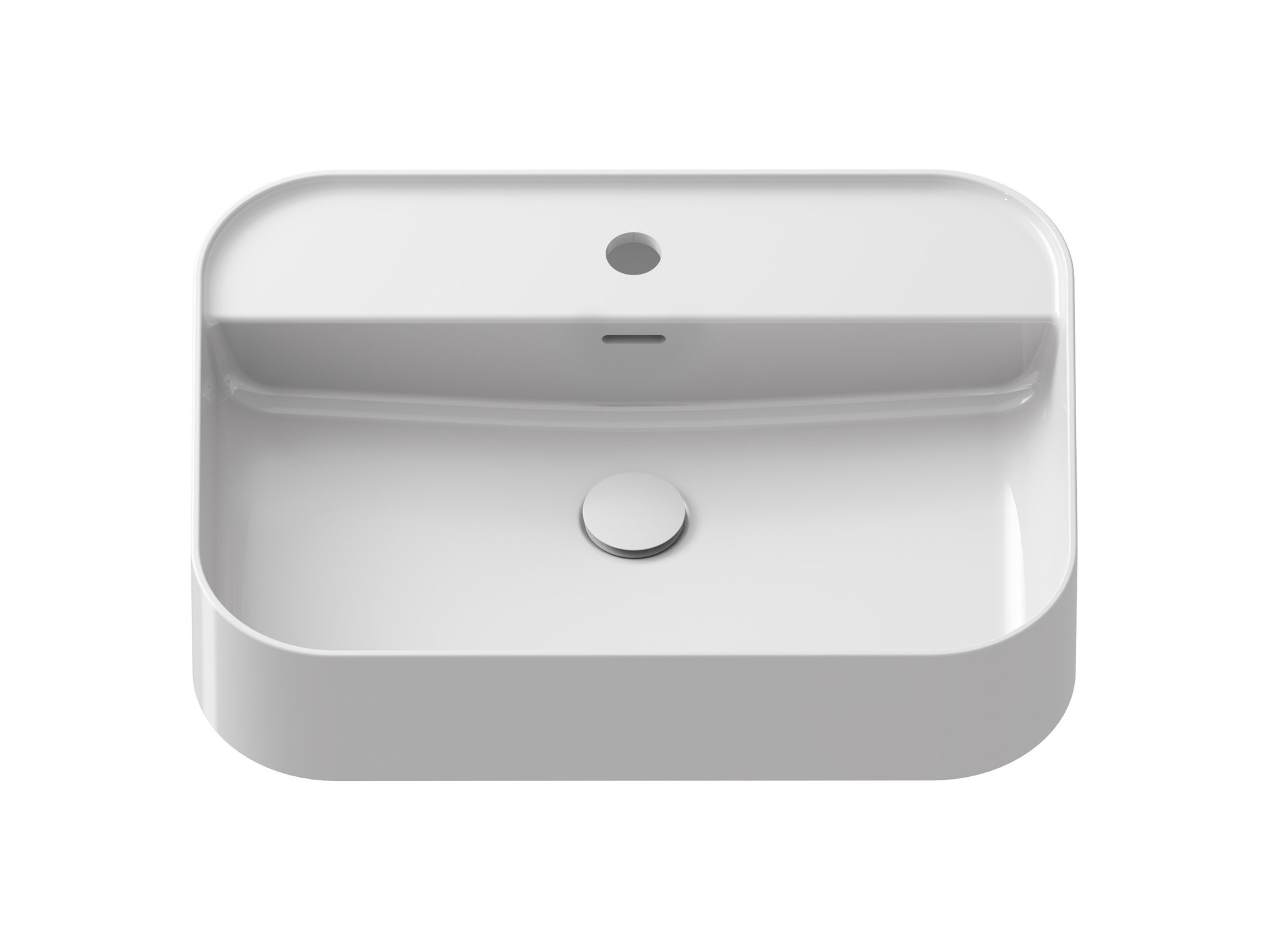 Ravak Ceramic Slim Shelf R 55 kerámiamosdó fehér – Pultra építhető mosdók