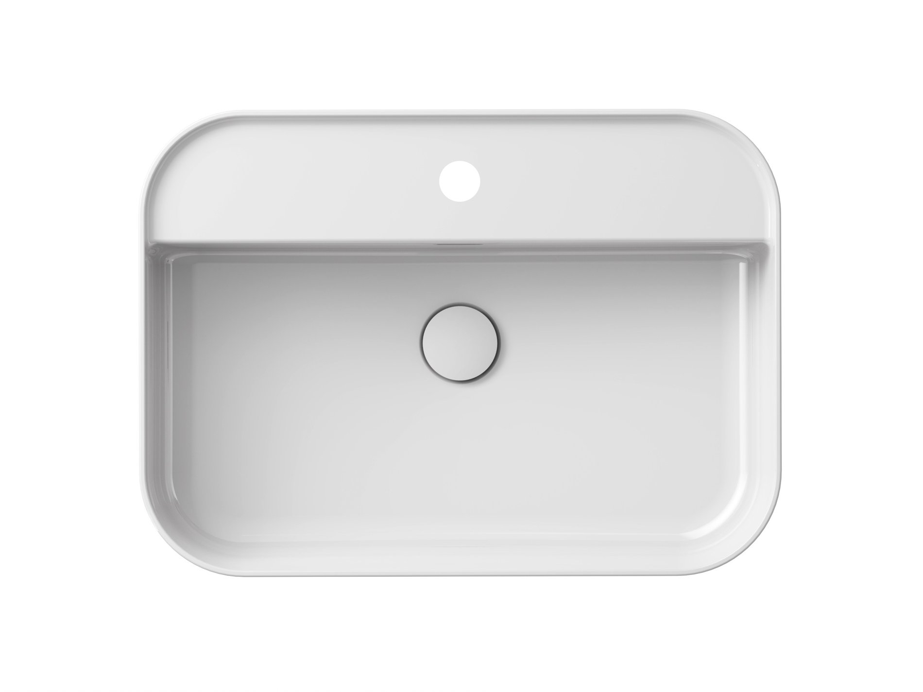 Ravak Ceramic Slim Shelf R 55 kerámiamosdó fehér – Pultra építhető mosdók