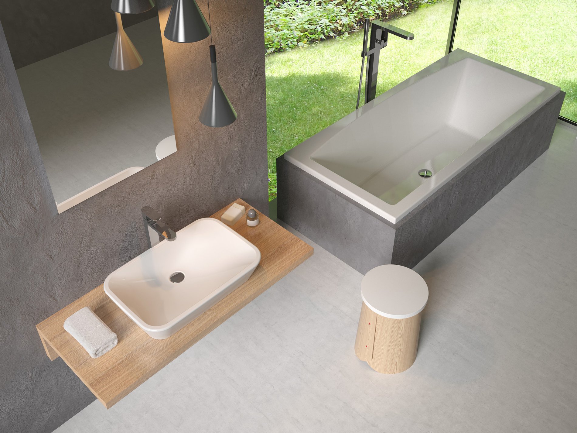 Ravak Ceramic R 60 kerámiamosdó – Pultra építhető mosdók