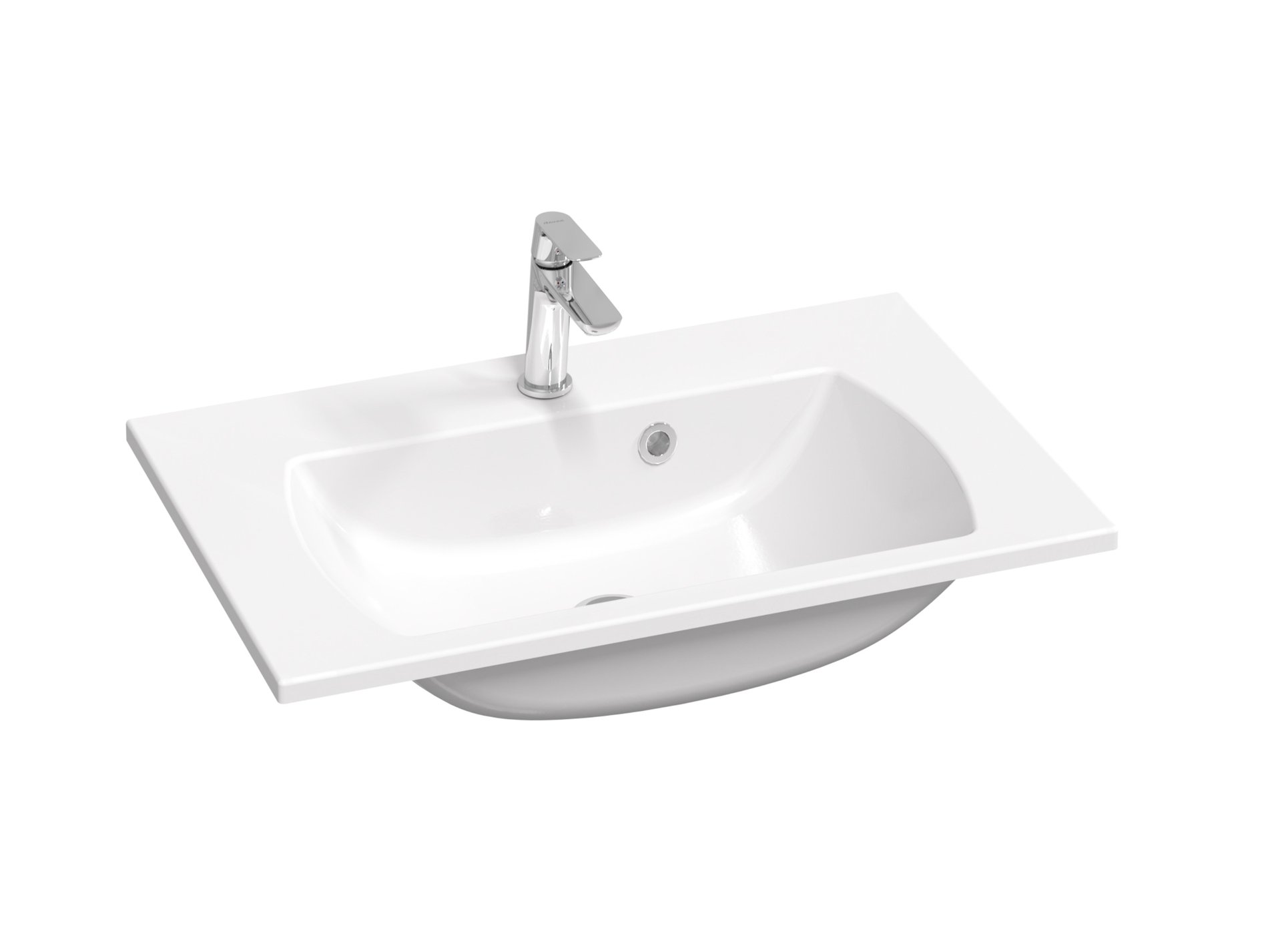 Ravak Classic Slim 70 mosdó fehér, furattal – Fali mosdók