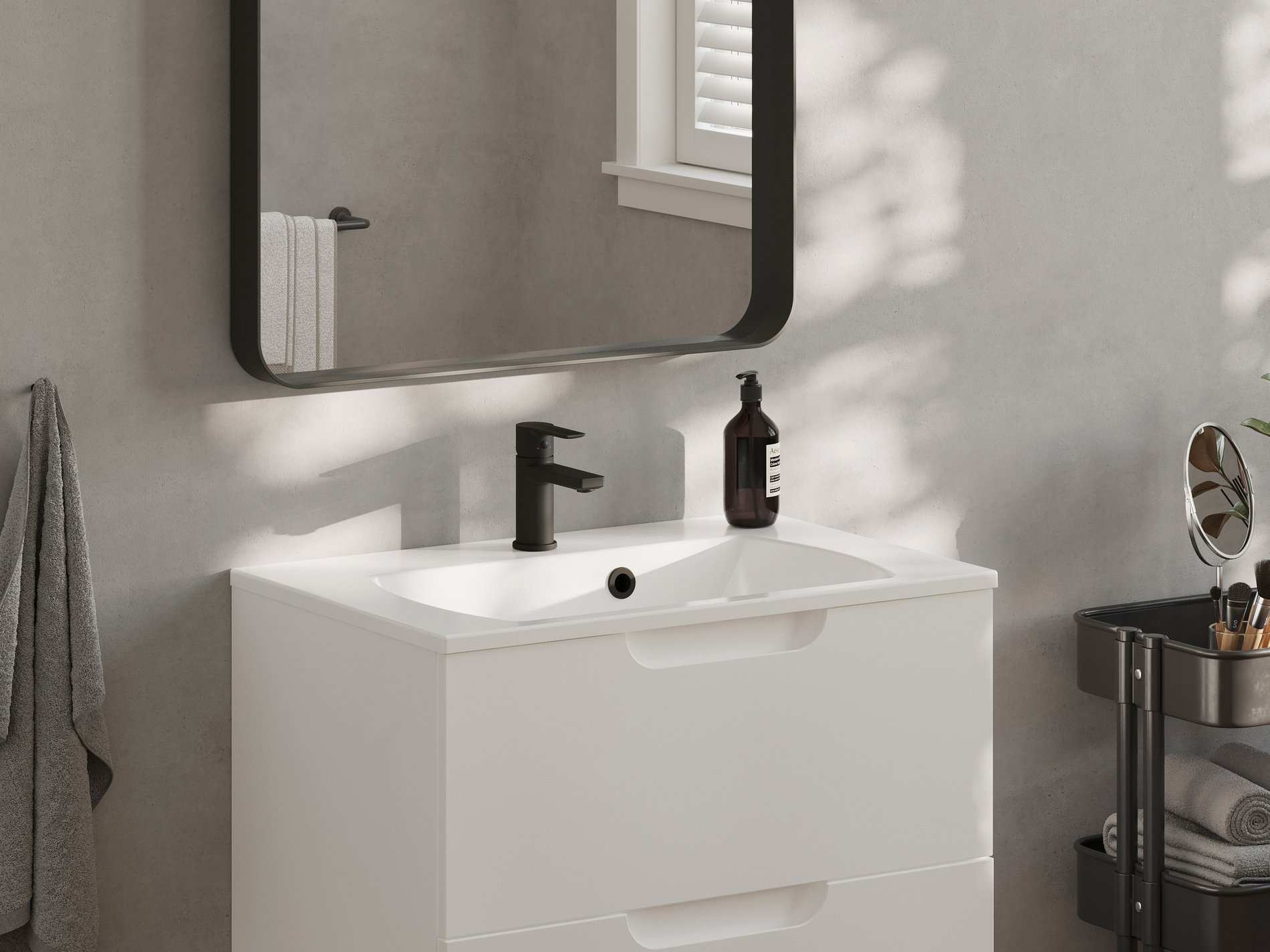 Ravak Classic Slim 80 mosdó fehér, furattal – Fali mosdók