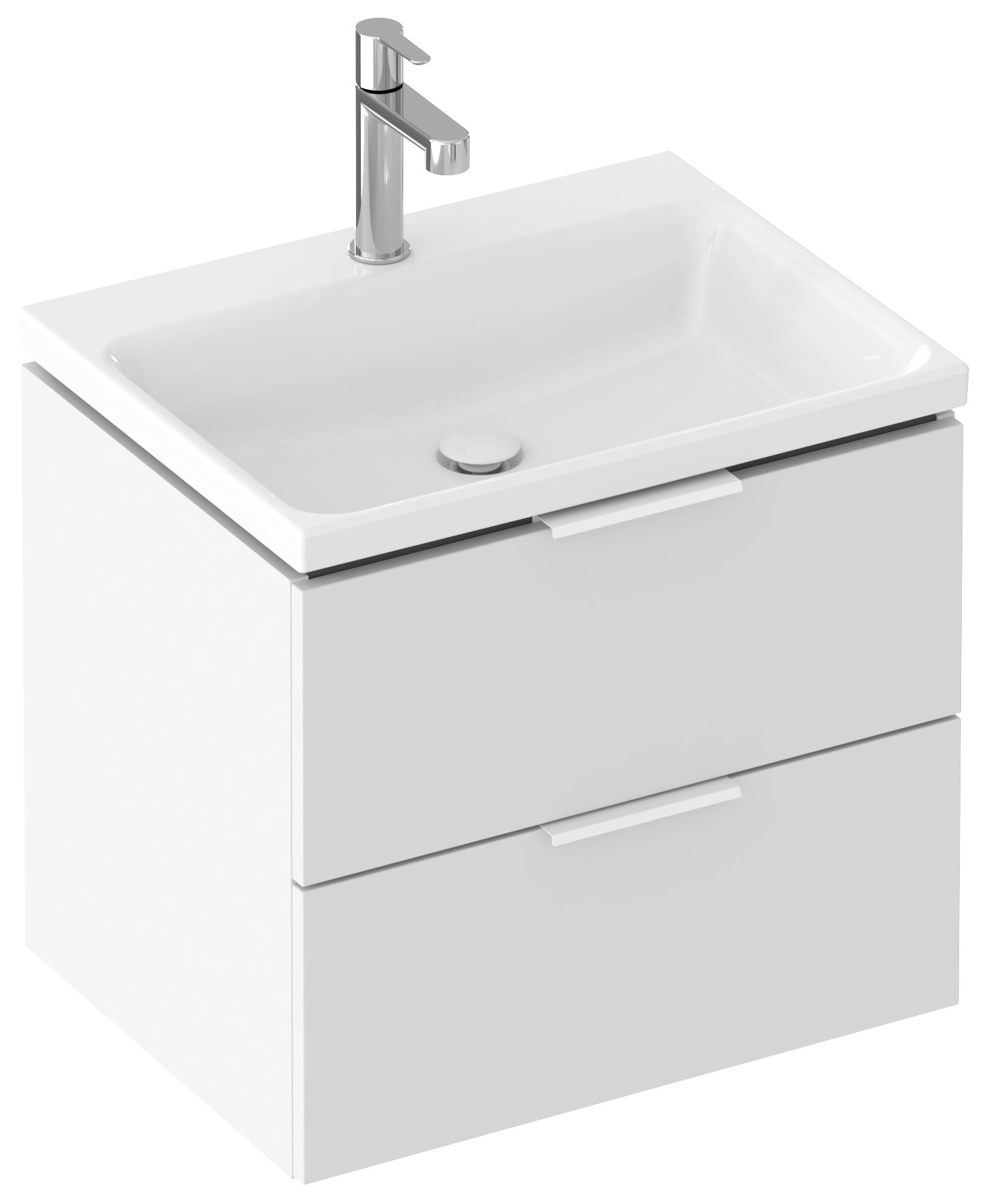 Ravak Comfort 60 kerámiamosdó fehér – Bútorba építhető mosdók