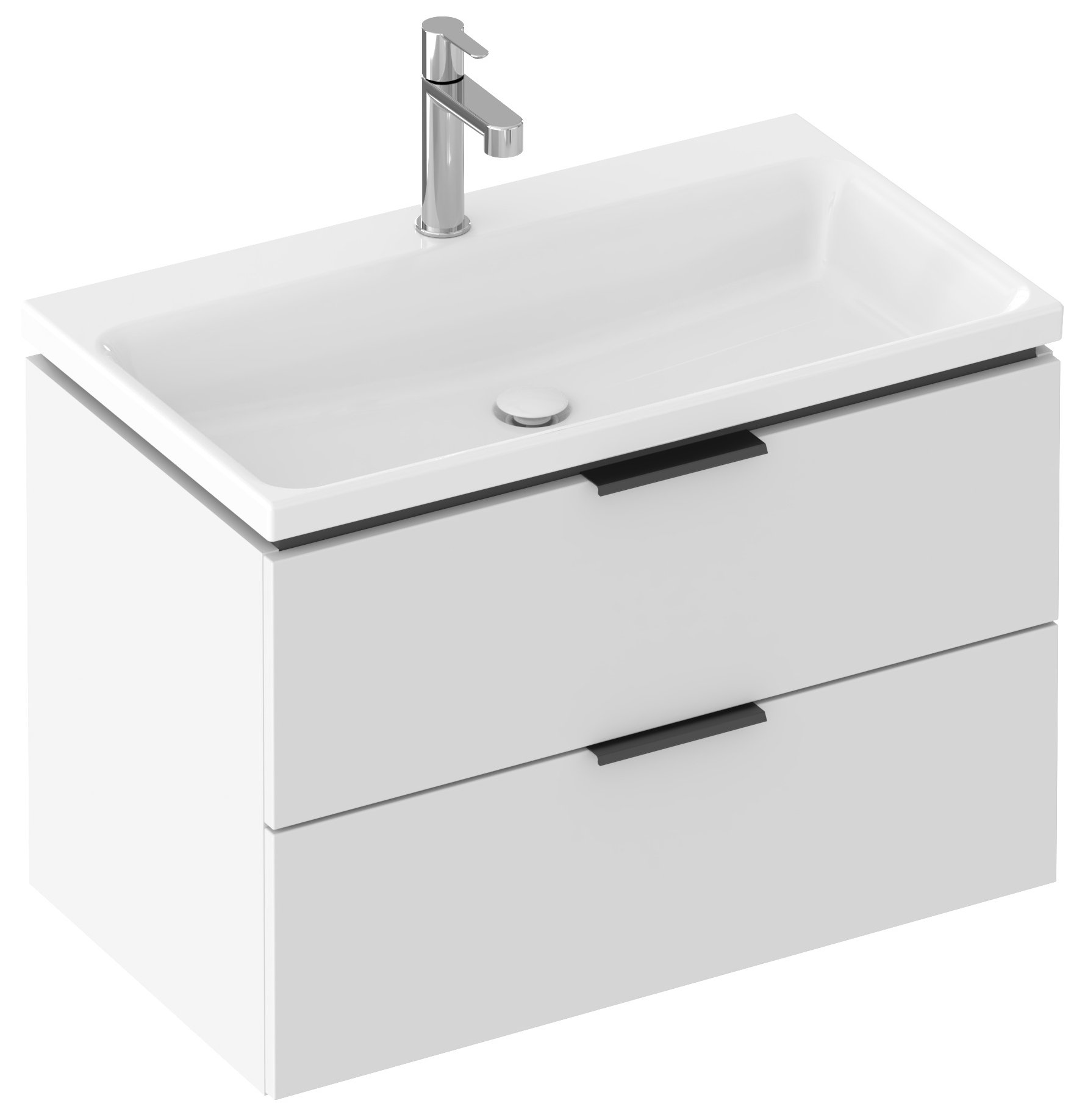 Ravak Comfort 80 kerámiamosdó fehér – Bútorba építhető mosdók