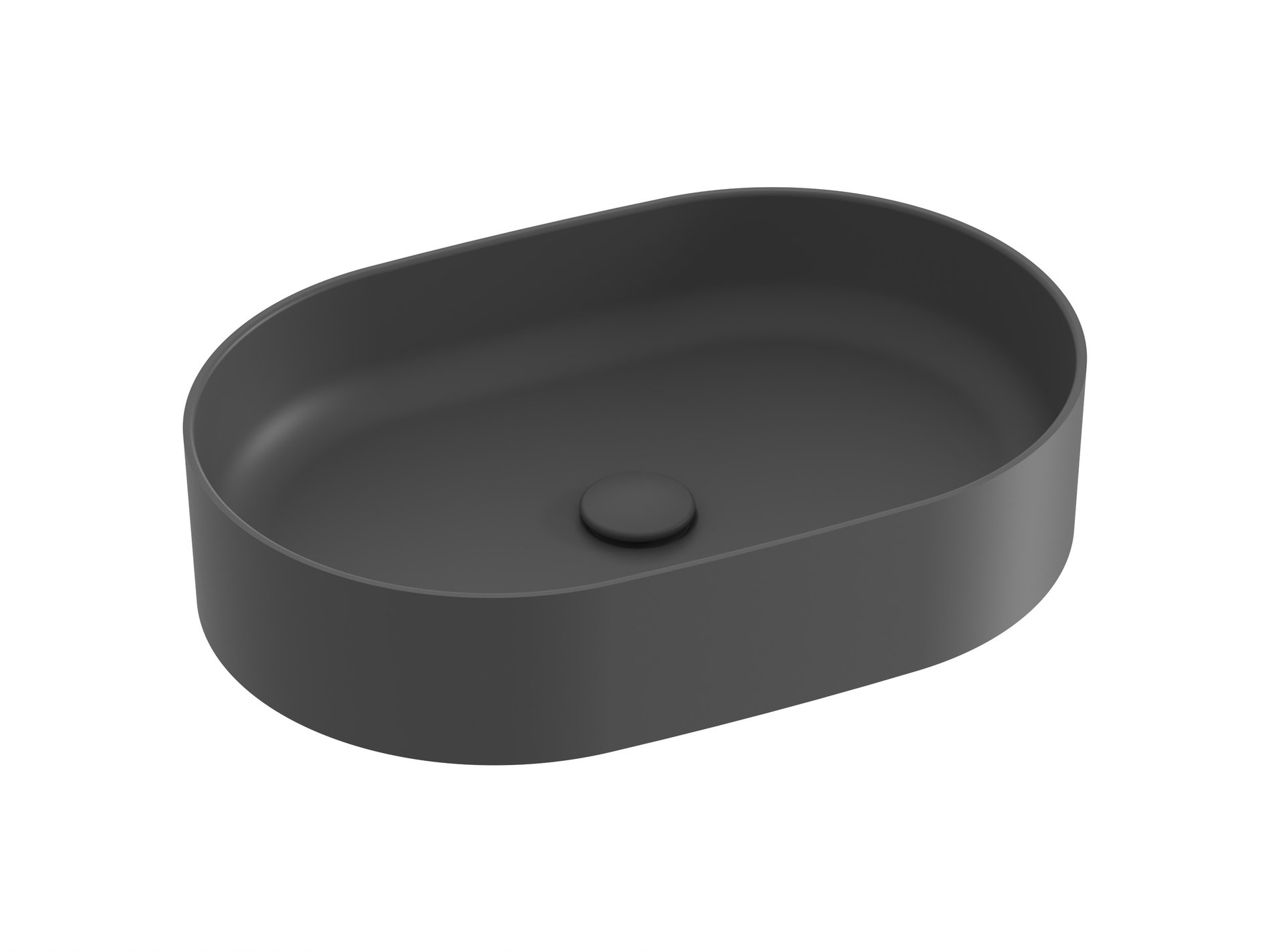 Ravak Ceramic Slim O 55 kerámiamosdó antracit – Pultra építhető mosdók