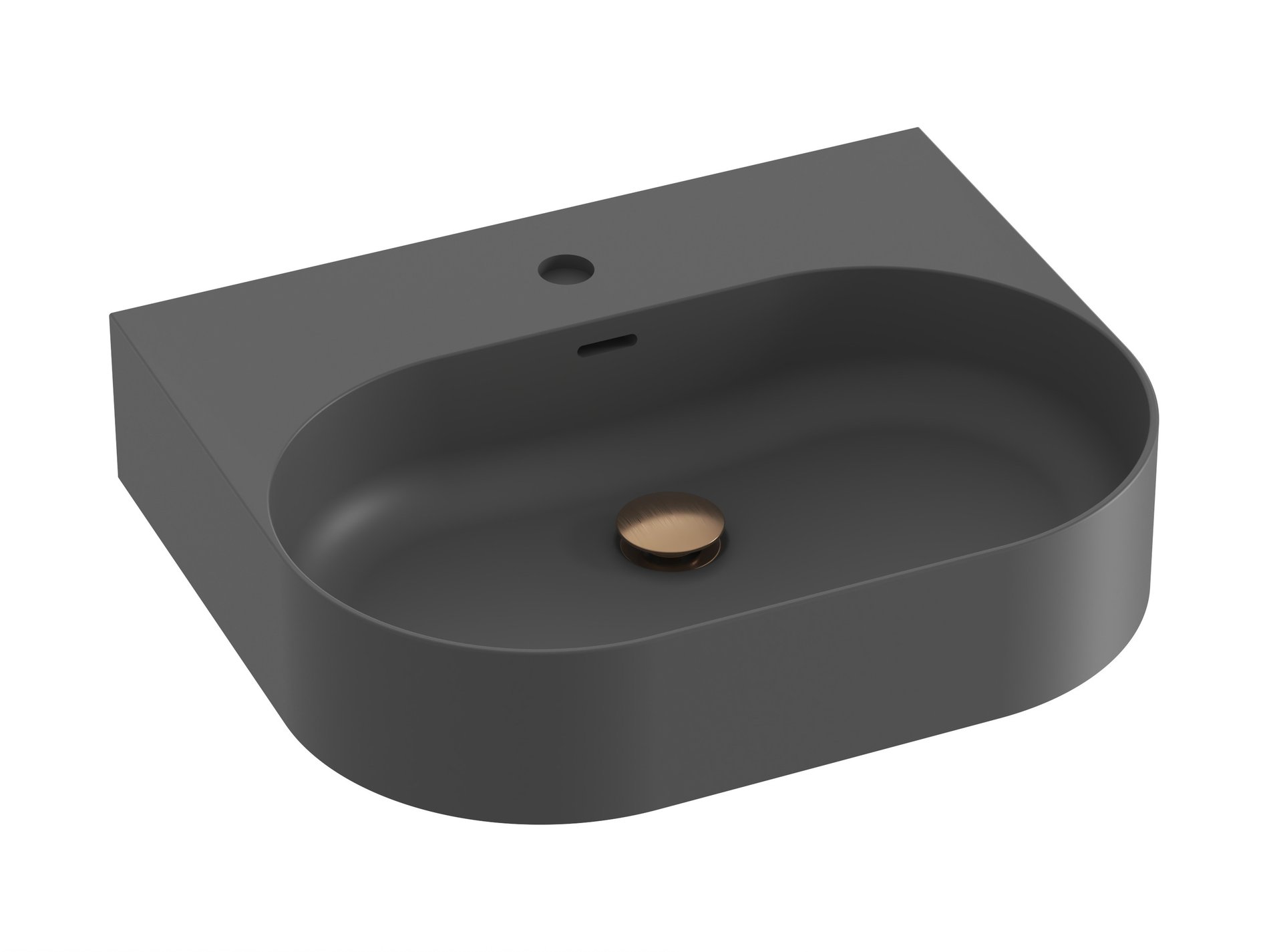 Ravak Ceramic Slim Wall O 55 N kerámiamosdó antracit – Fali mosdók