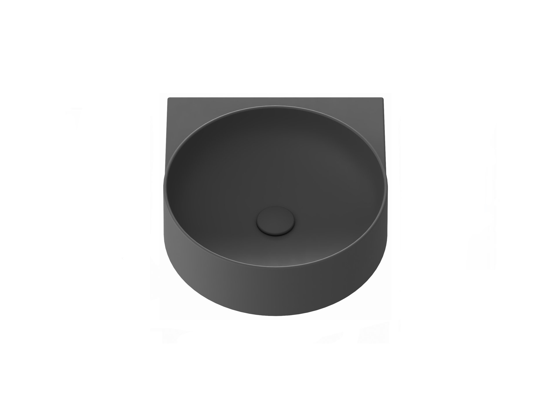 Ravak Yard 40 kerámiamosdó antracit – Pultra építhető mosdók