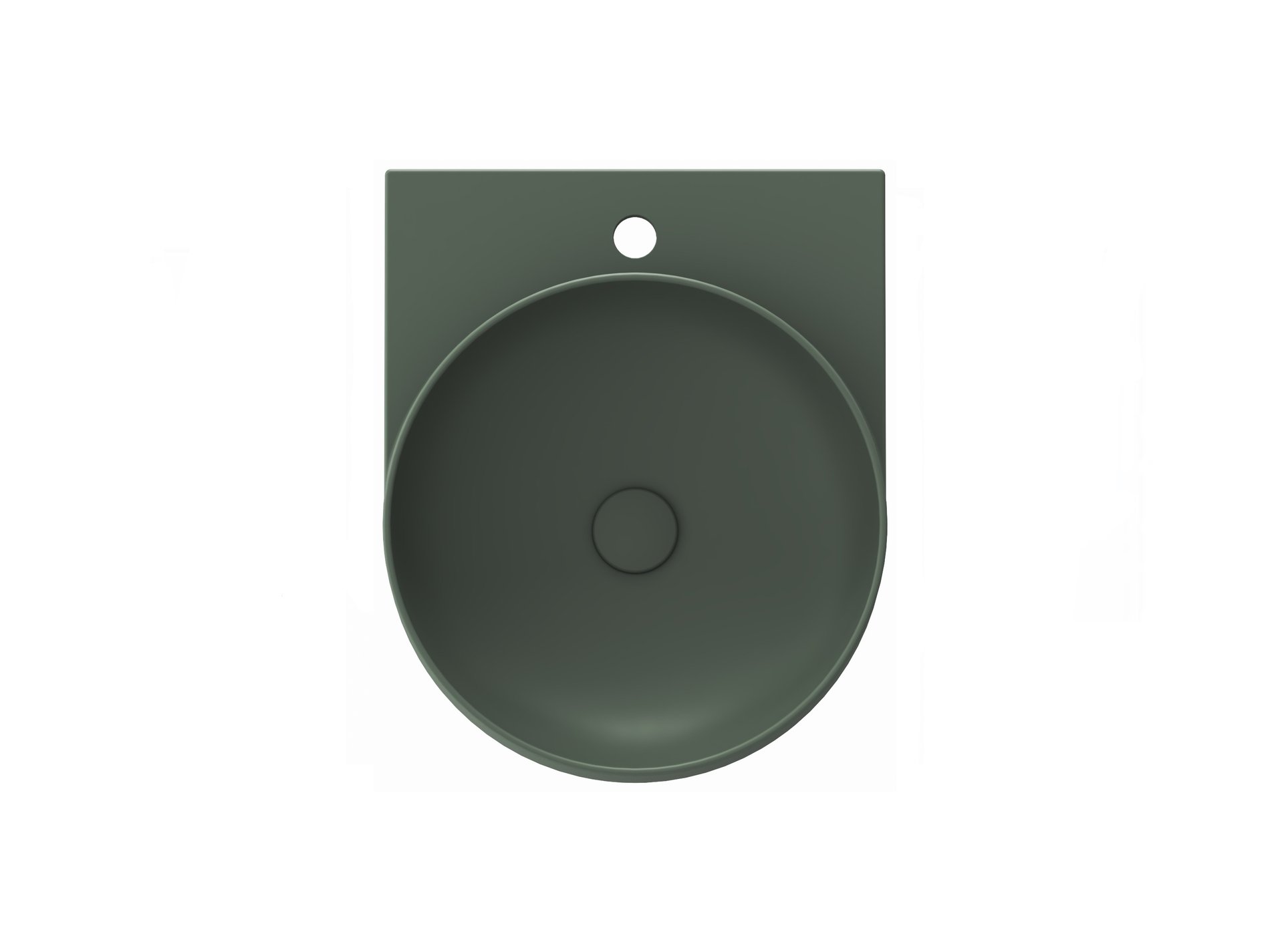 Ravak Yard 40 kerámiamosdó Grey Green – Zöld, Pultra építhető mosdók