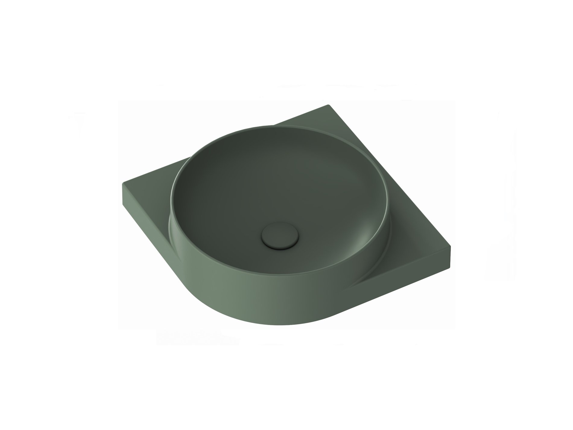 Ravak Yard 45 C kerámiamosdó Grey Green – Zöld, Fali mosdók