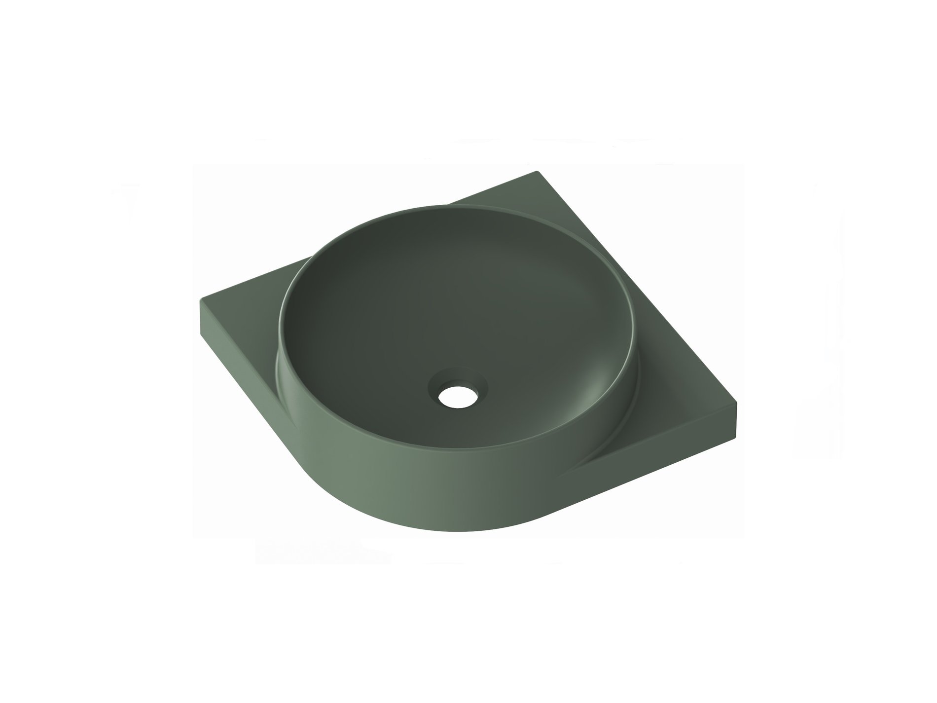 Ravak Yard 45 C kerámiamosdó Grey Green – Zöld, Fali mosdók