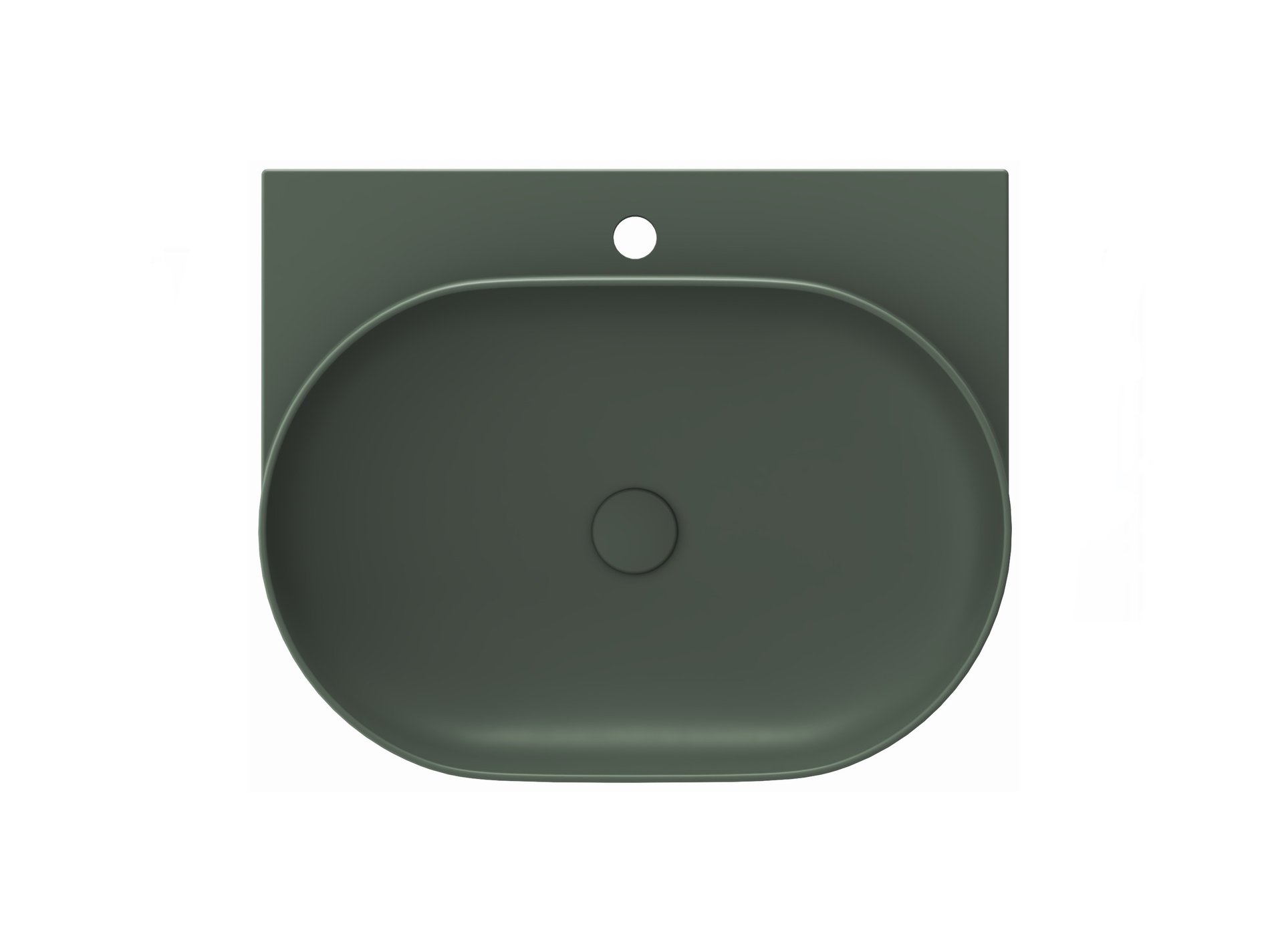 Ravak Yard 60 kerámiamosdó Grey Green – Zöld, Pultra építhető mosdók