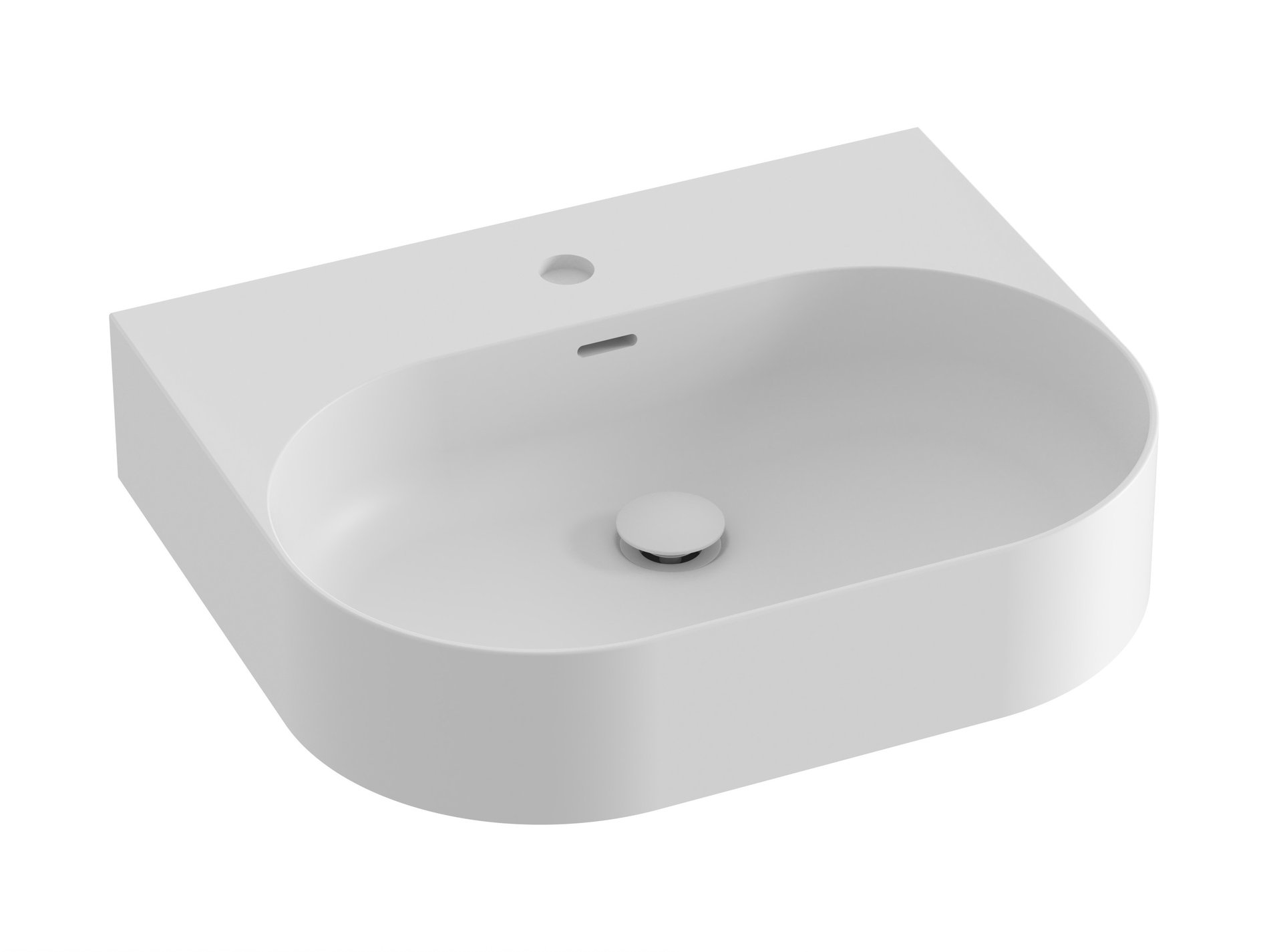 Ravak Ceramic Slim Wall O 55 N kerámiamosdó matt fehér – Fali mosdók