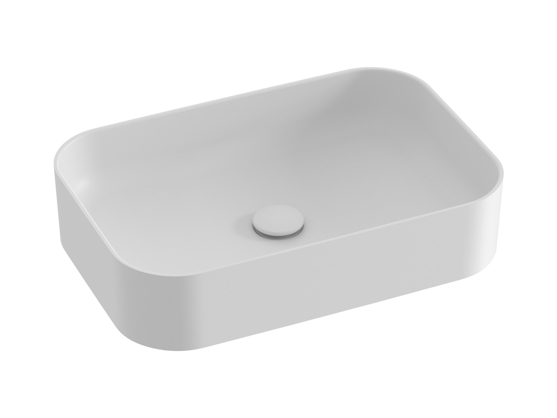 Ravak Ceramic Slim R 55 kerámiamosdó matt fehér – Pultra építhető mosdók