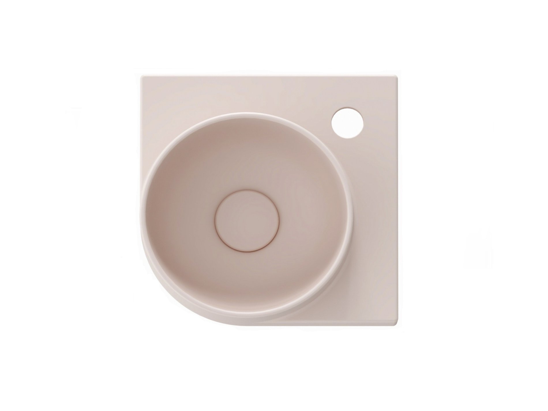 Ravak Yard 28 C kerámiamosdó Alabaster Pink – Rózsaszín, Fali mosdók