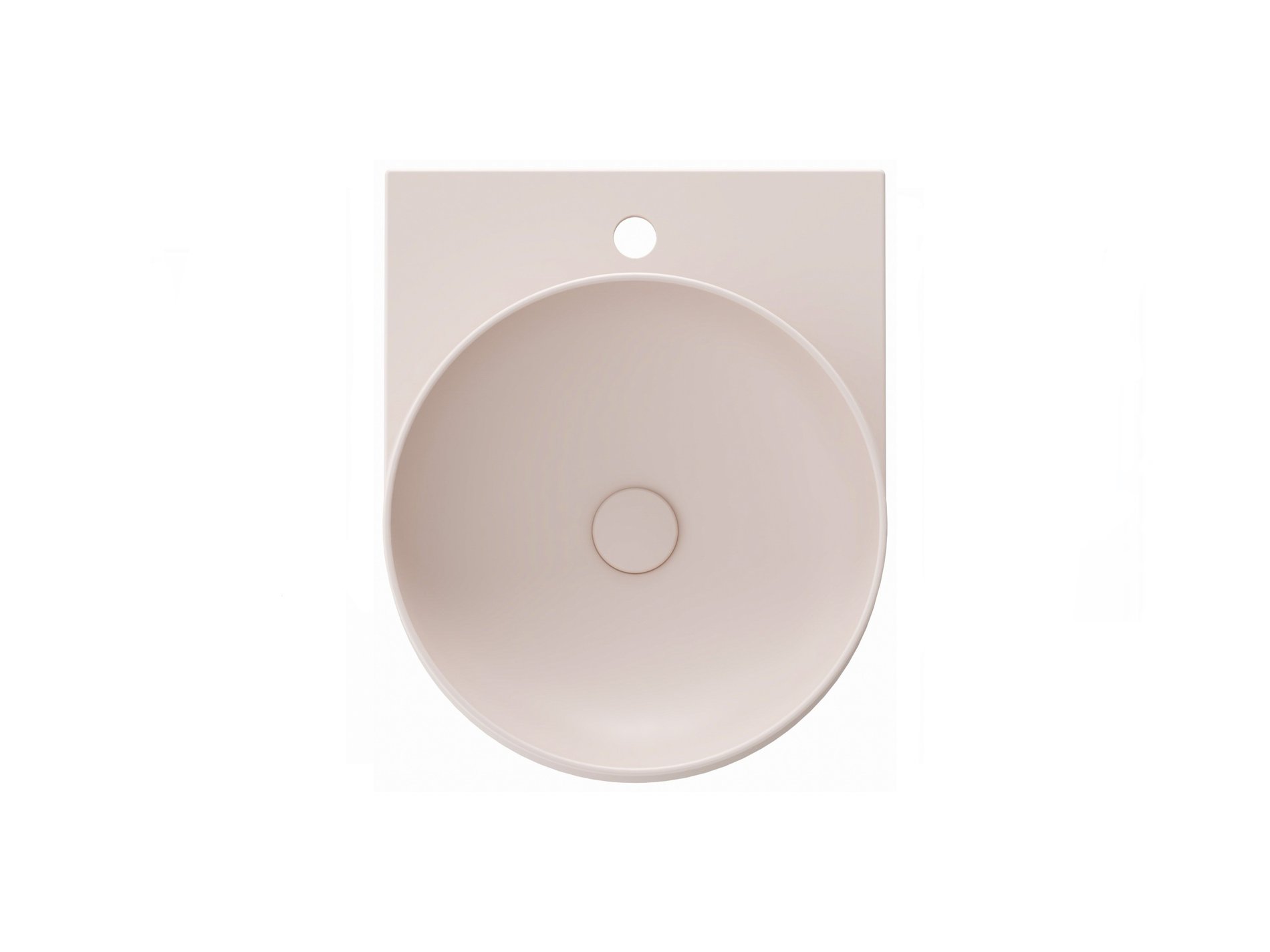 Ravak Yard 40 kerámiamosdó Alabaster Pink – Rózsaszín, Pultra építhető mosdók