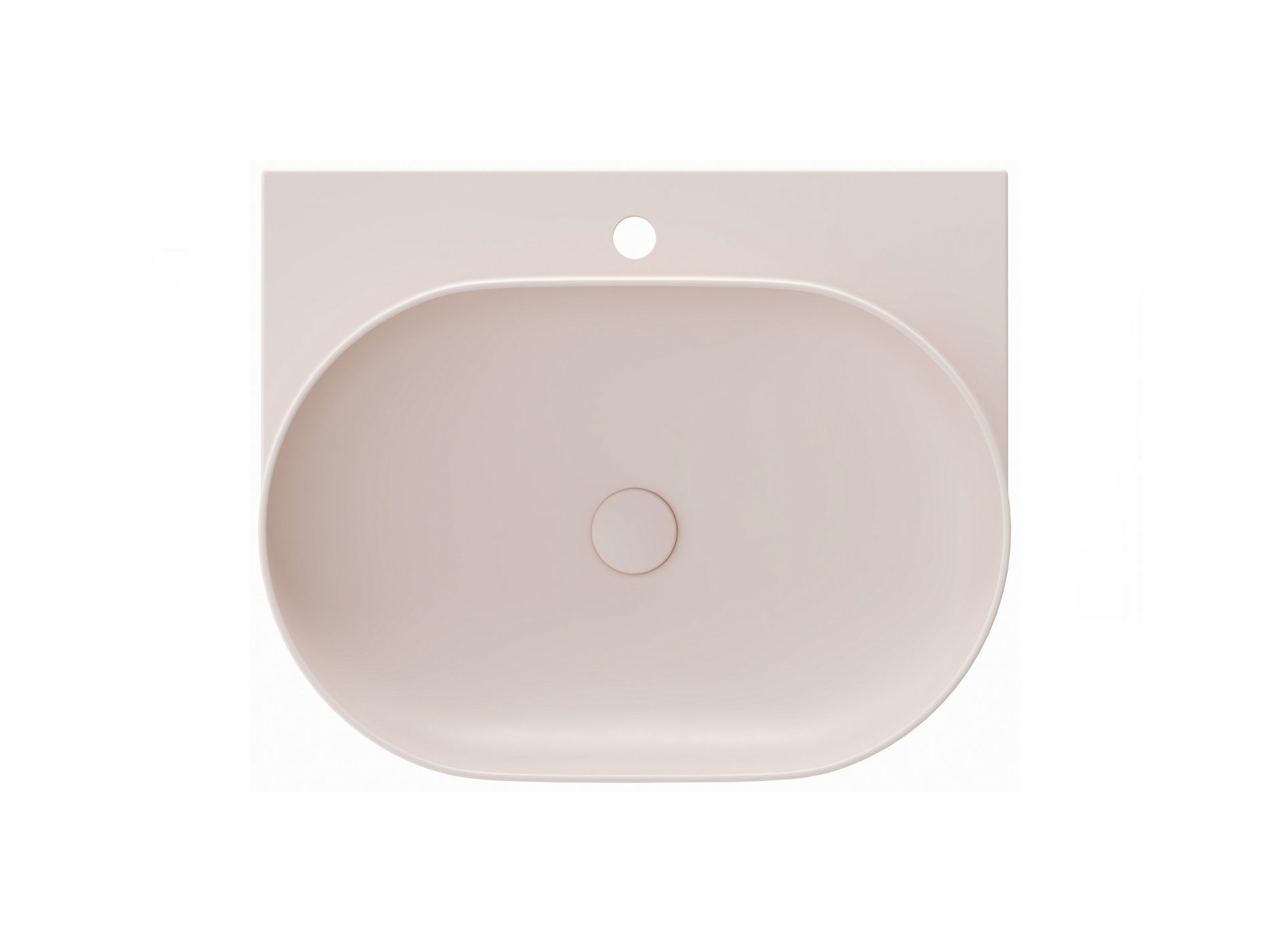 Ravak Yard 60 kerámiamosdó Alabaster Pink – Rózsaszín, Pultra építhető mosdók