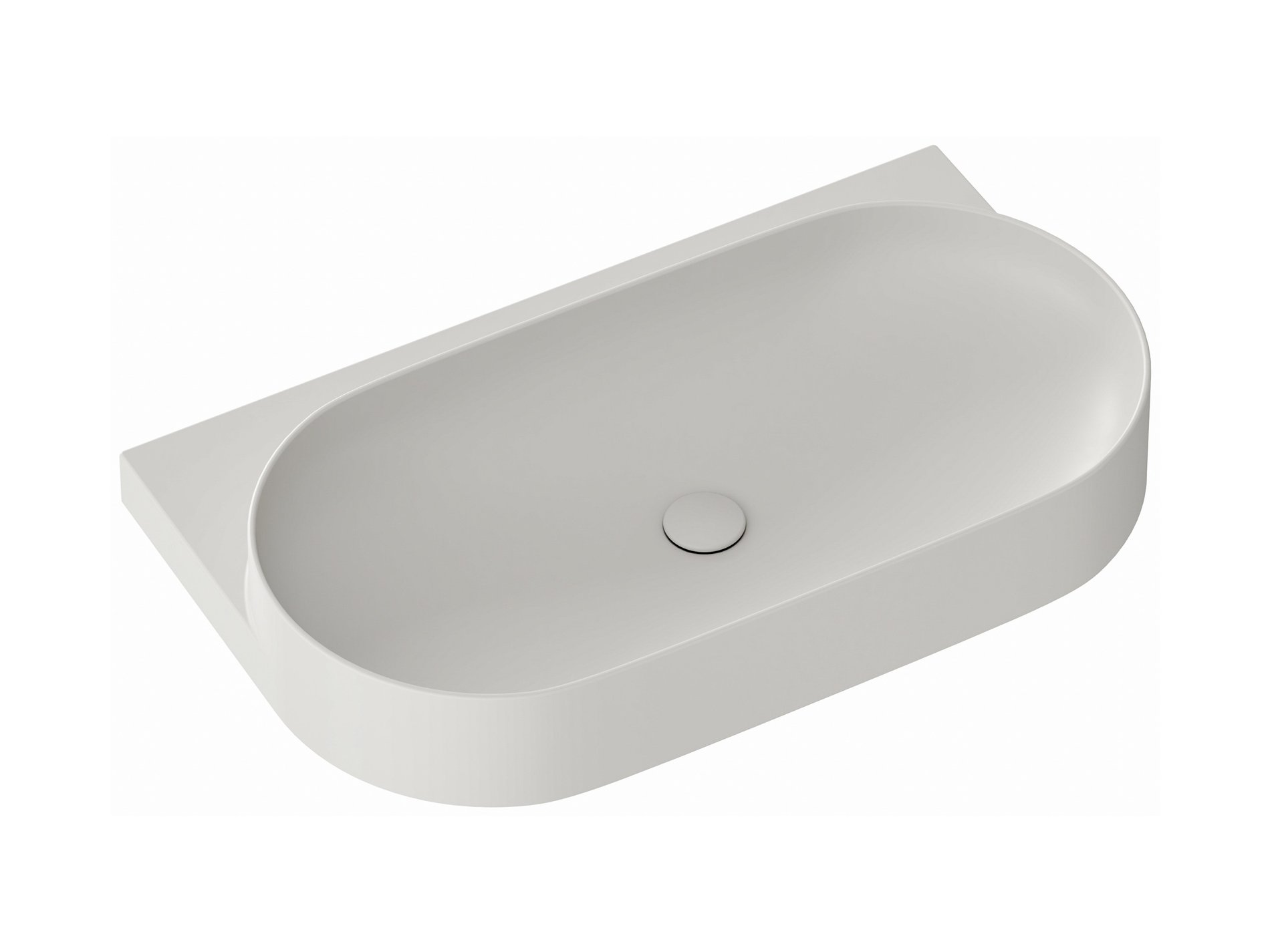Ravak Yard 80 kerámiamosdó Smoke Grey – Szürke, Pultra építhető mosdók