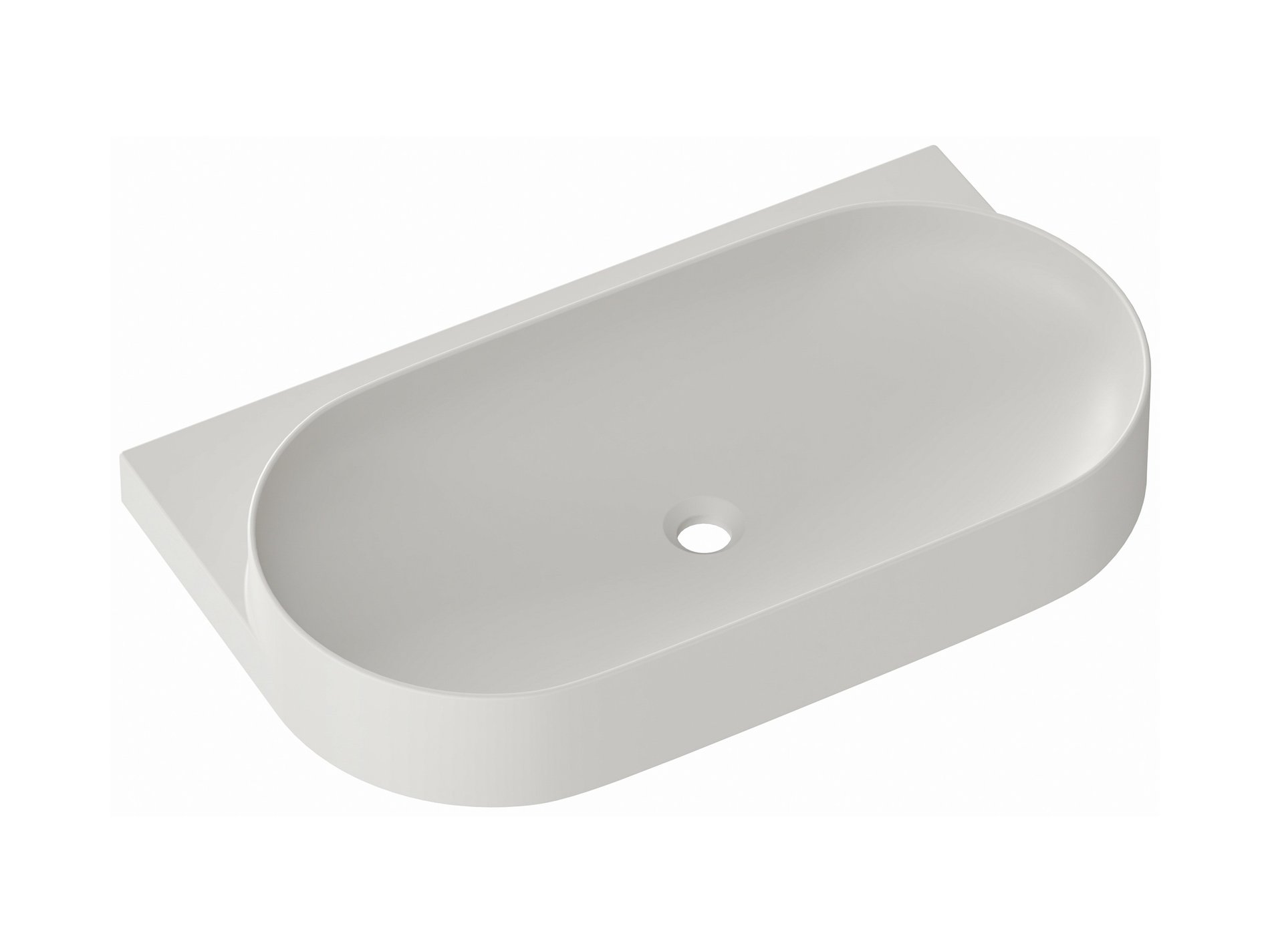 Ravak Yard 80 kerámiamosdó Smoke Grey – Szürke, Pultra építhető mosdók