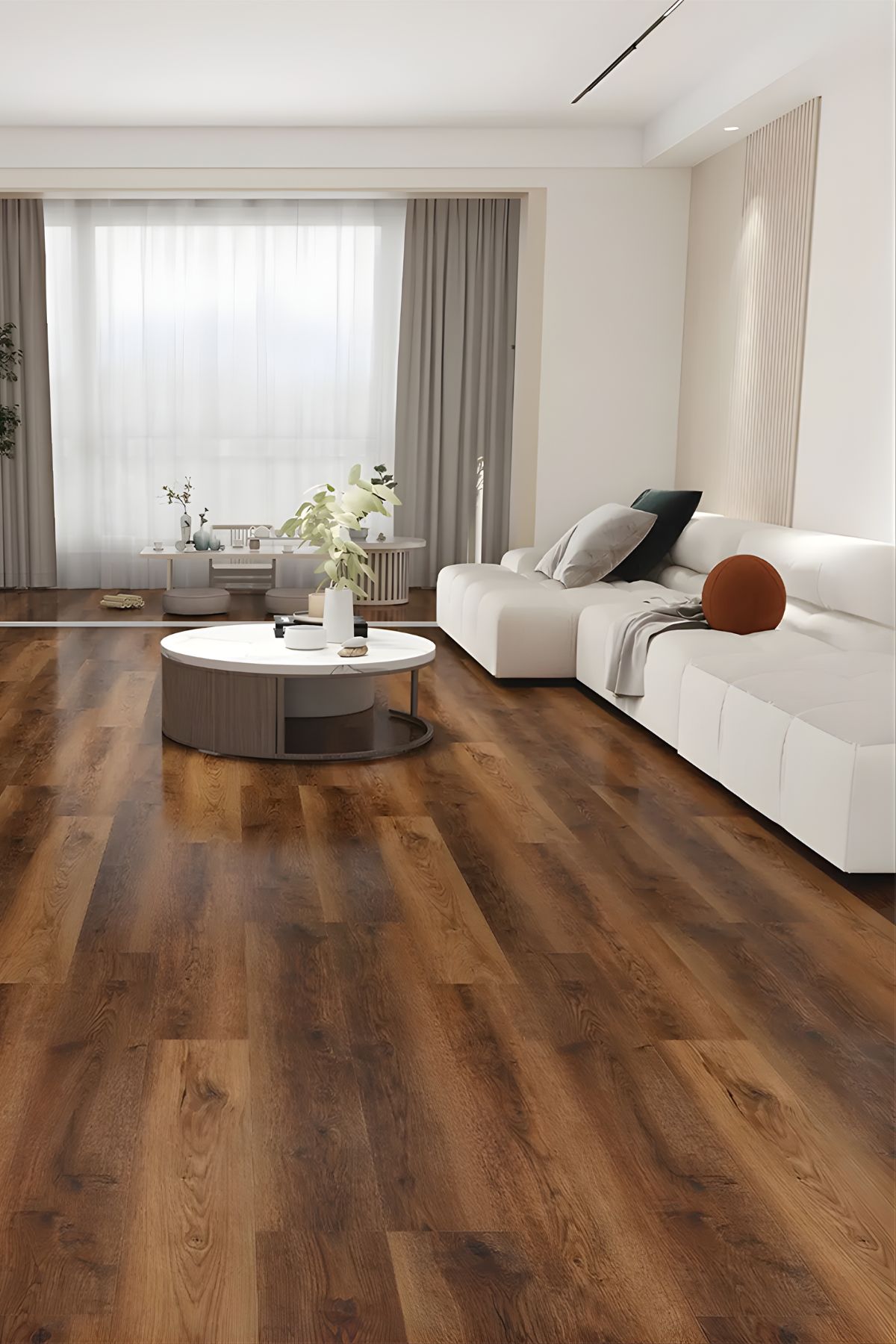 ProfiTrend Montana Oak SPC padló – Sötét barna, SPC / Vinyl padló